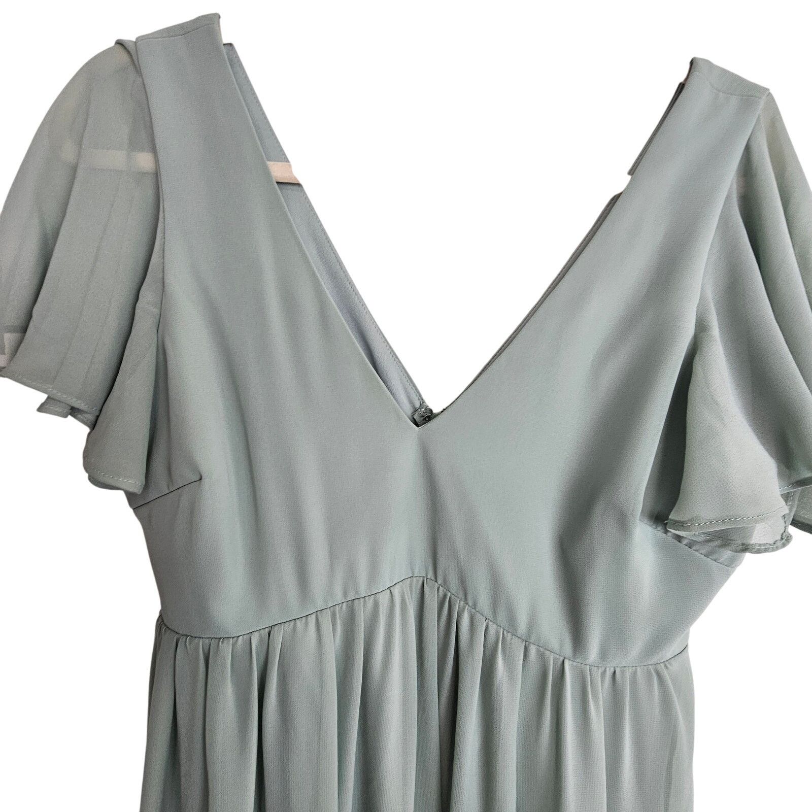 Birddogs Birdy Grey Womens Hannah Empire Waist Bridesmaid Dress Sz S Size S / US 4 / IT 40 - 3 Thumbnail