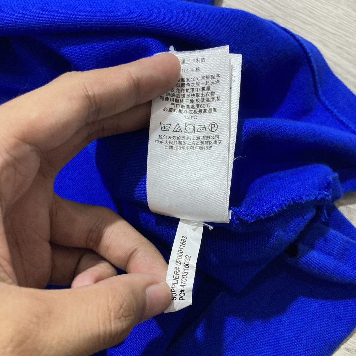 Polo Ralph Lauren Vintage Polo Ralph Lauren RLYC Polo T-shirt Royal Blue Size US M / EU 48-50 / 2 - 16 Thumbnail