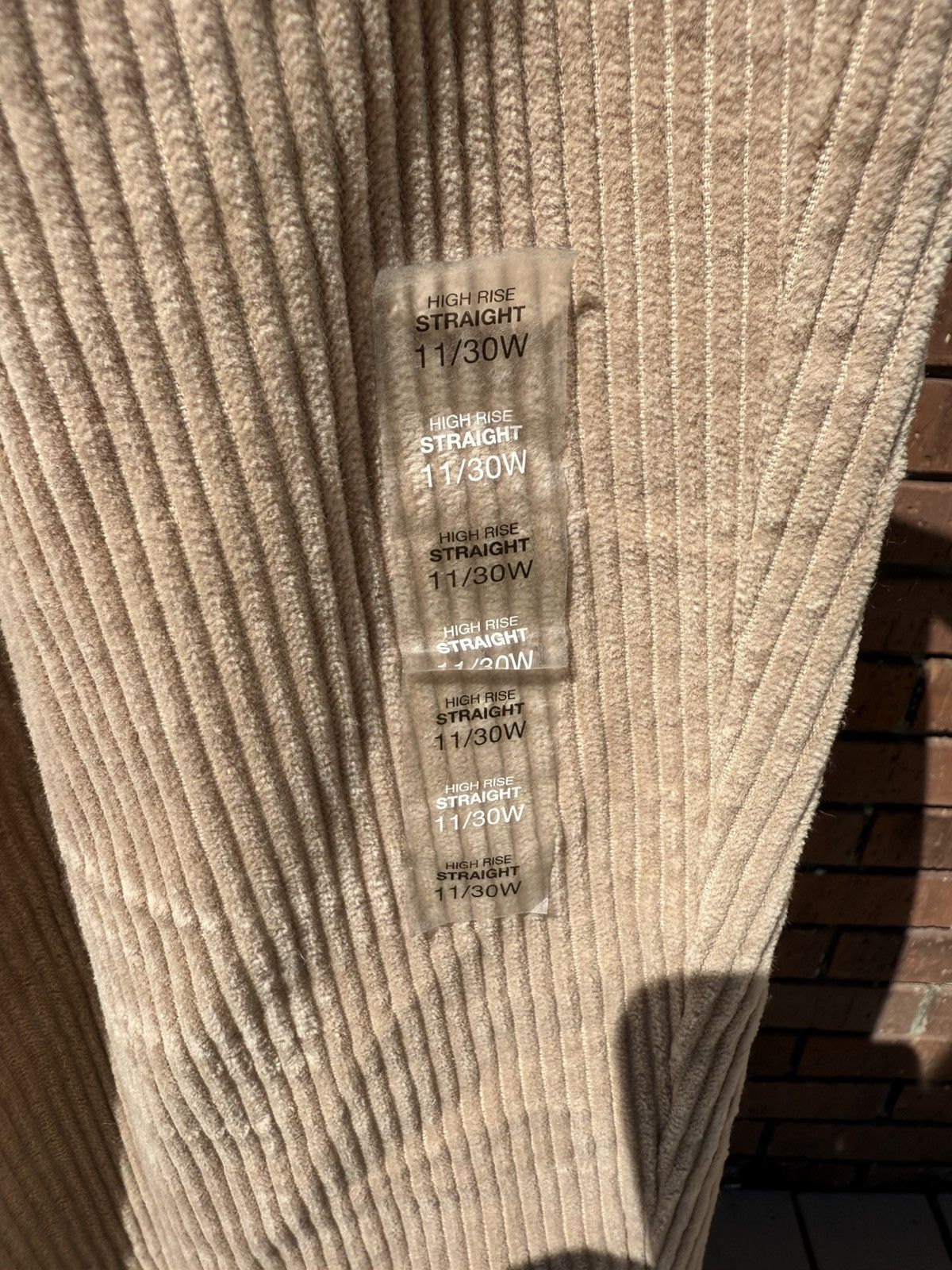 Other SO Juniors 11 Waist 30 High Rise Straight Tan Corduroy Pants Size 30" / US 8 / IT 44 - 5 Thumbnail
