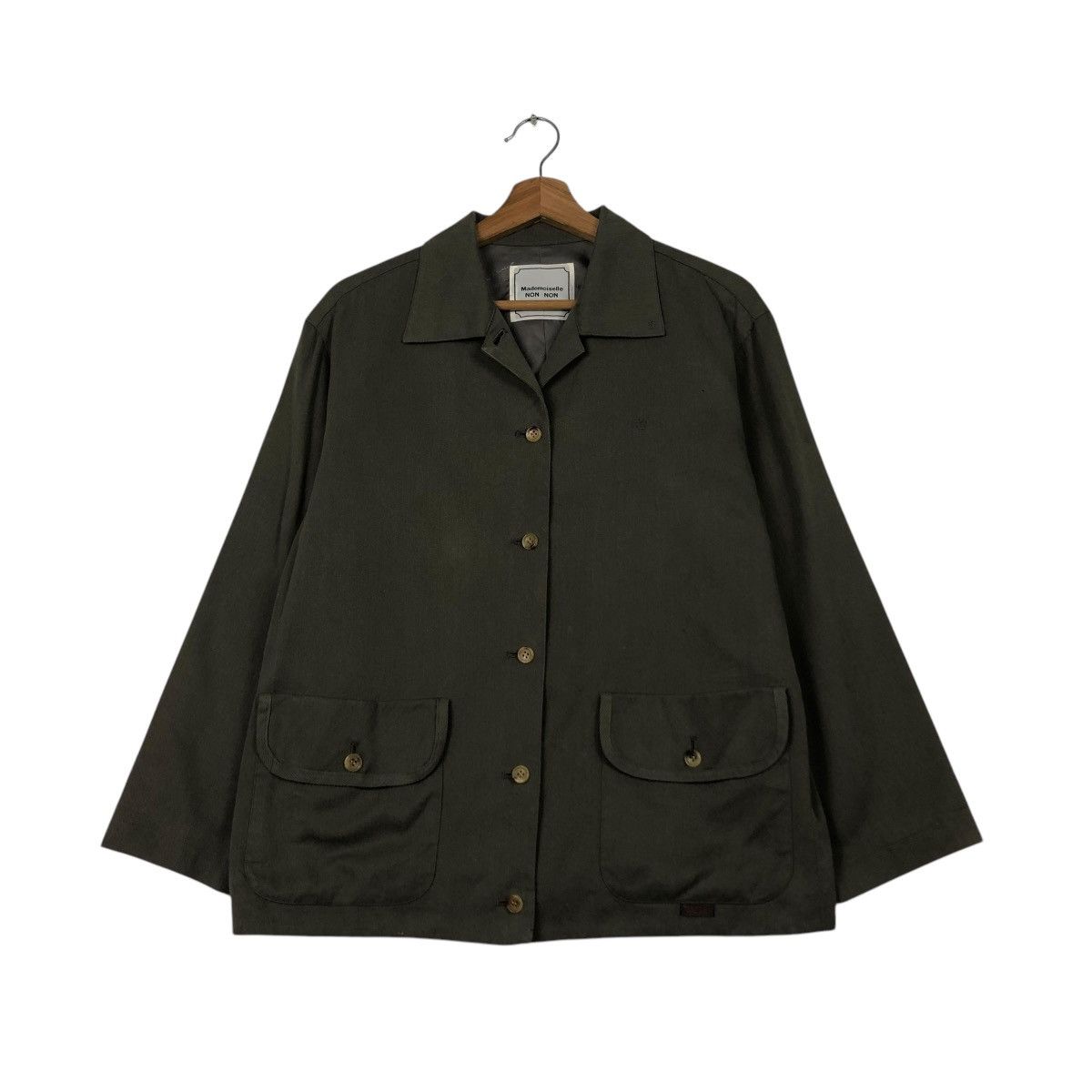 Japanese Brand 🔥VINTAGE CROPPED BUTTON JACKET MADEMOISELLE NON NON Size M / US 6-8 / IT 42-44 - 2 Thumbnail