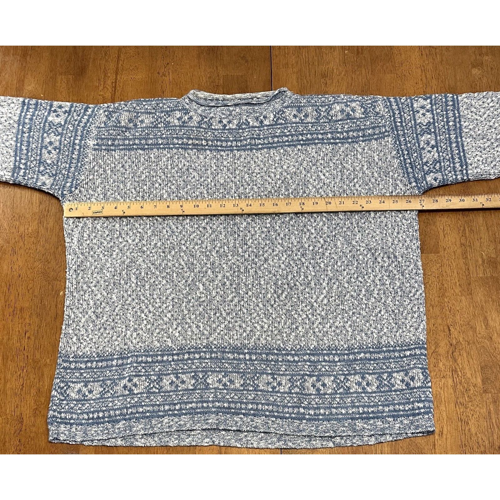 Vintage VINTAGE St. John’s Bay Sweater XL Ice Blue USA Acrylic Knit 90s Mens Size US XL / EU 56 / 4 - 5 Thumbnail