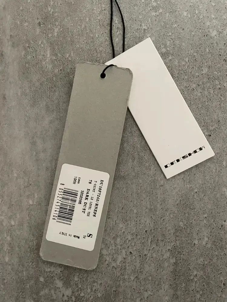 Rick Owens Rick Owens Drkshdw Logo Print L/S Tee-2505 Size US S / EU 44-46 / 1 - 4 Thumbnail