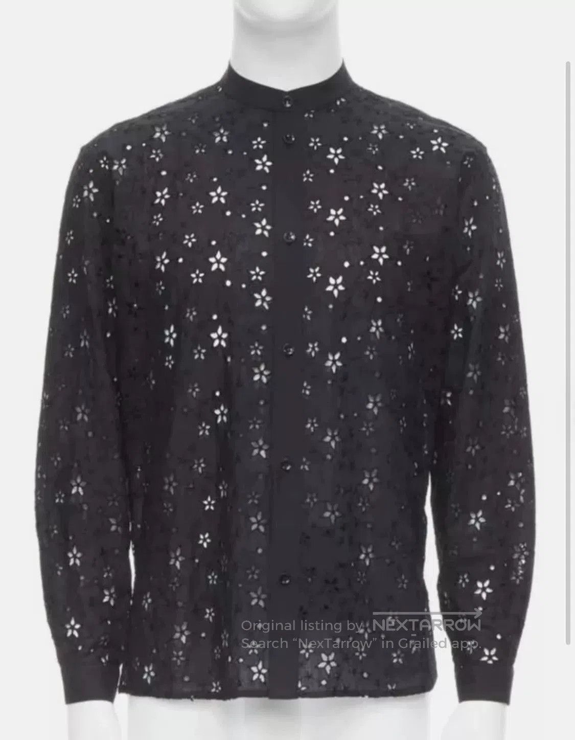 Saint Laurent Paris Saint Laurent Black Star Embroidery Shirt. Size US M / EU 48-50 / 2 - 1 Thumbnail