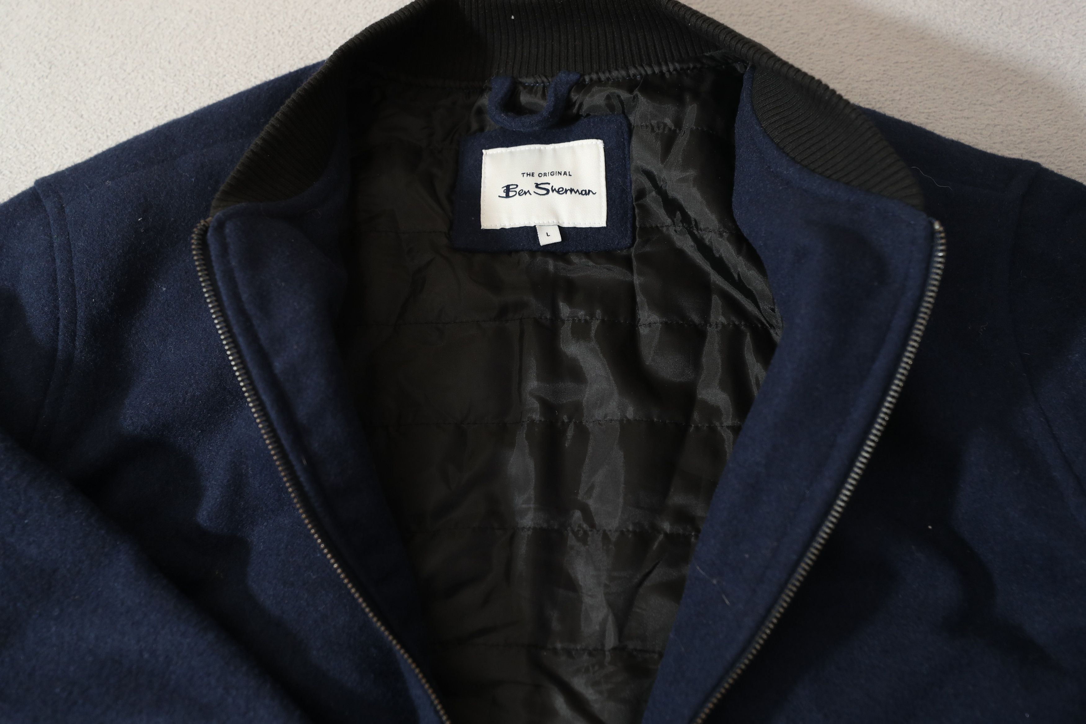 Ben Sherman Ben Sherman Faux Suede Bomber Jacket (L) Size US L / EU 52-54 / 3 - 11 Thumbnail