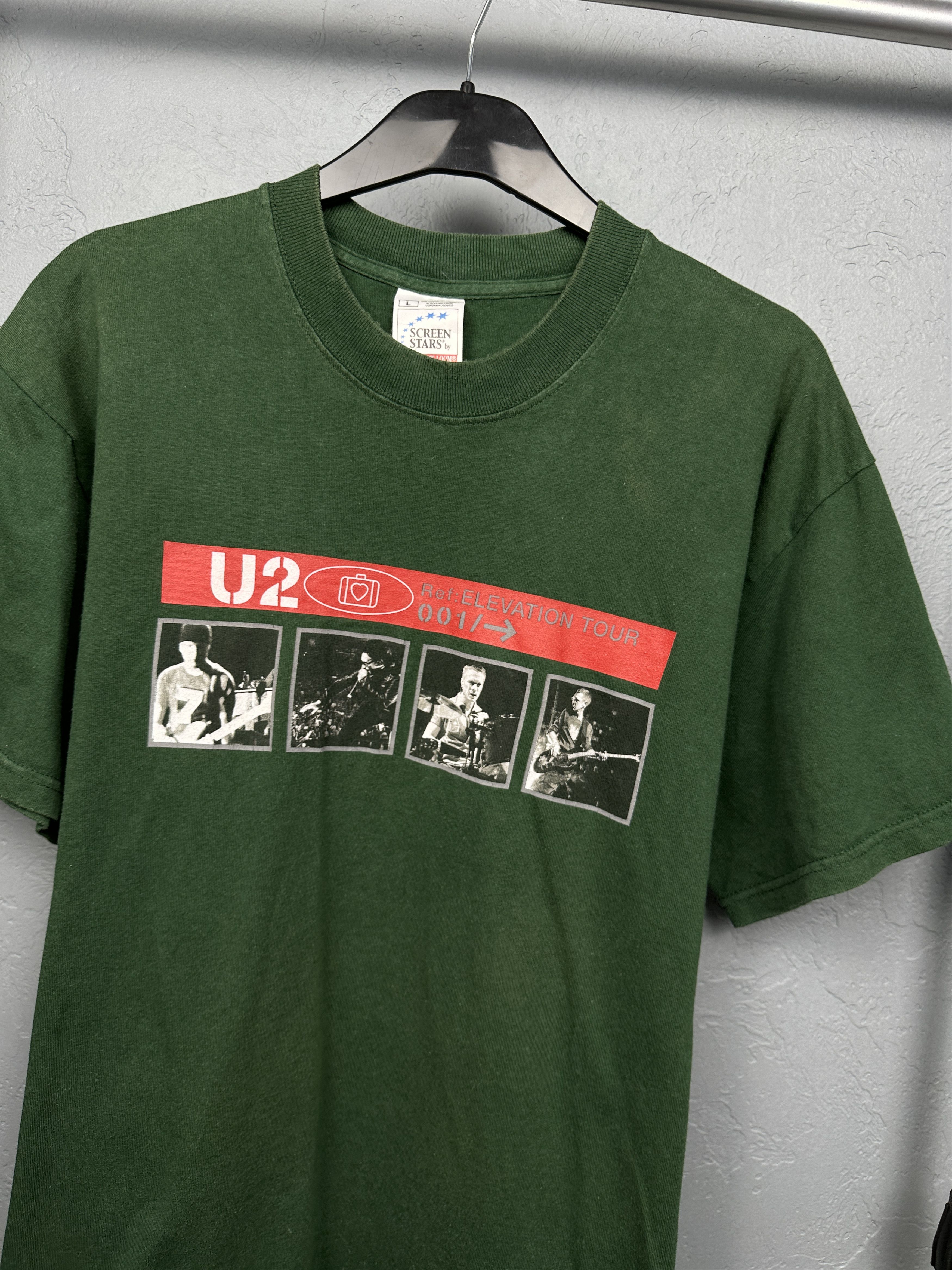 Band Tees × Vintage U2 Elevation Tour Vintage Rock Band T-Shirt Size US L / EU 52-54 / 3 - 2 Thumbnail