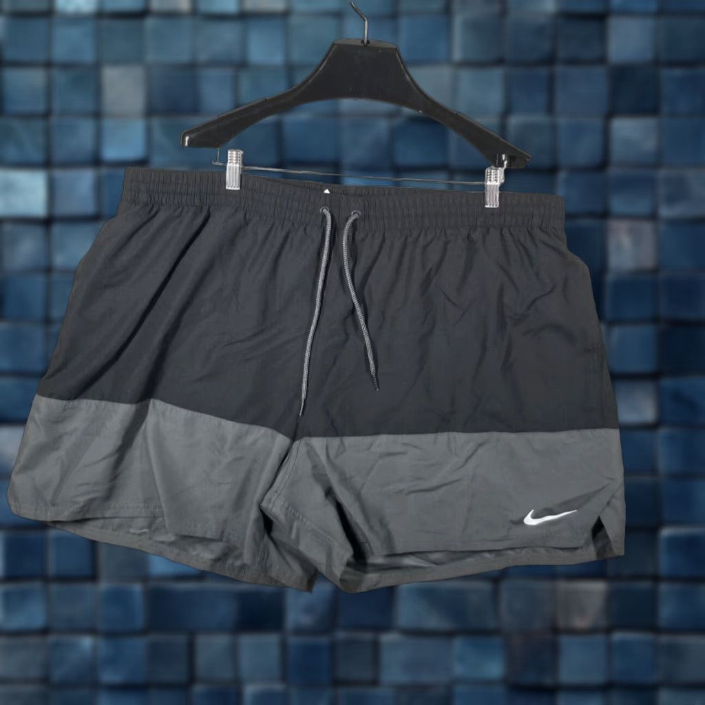 Nike Split Volley Swim Shorts 4XL Men's Trunks Black Gray Colorblock NESSB489-001 New