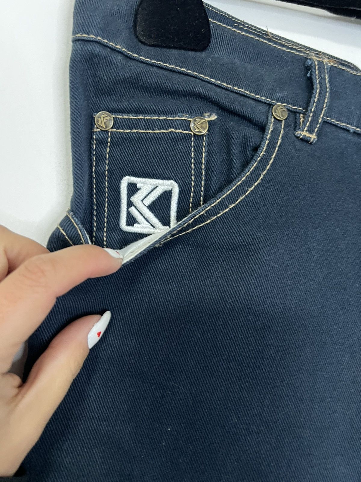 Karl Kani Karl kani cargo jeans blue navy s pants Size US 29 - 3 Thumbnail