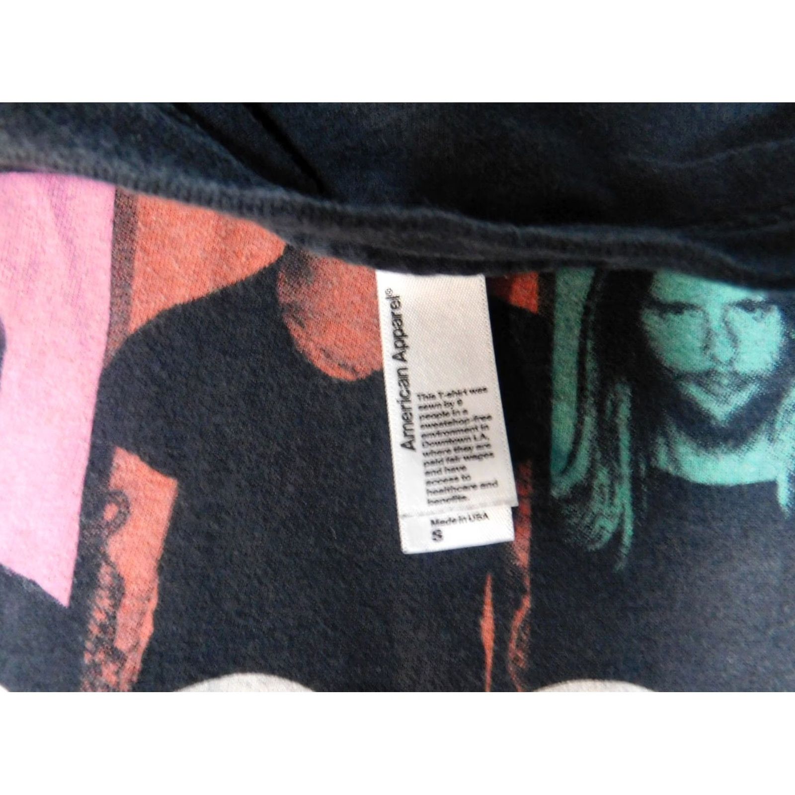 American Apparel Maroon 5 Mens Shirt S Black Short Sleeve Crew Neck Logo T-Shirt Knit Cotton Regular Beach American Apparel Size US S / EU 44-46 / 1 - 6 Thumbnail
