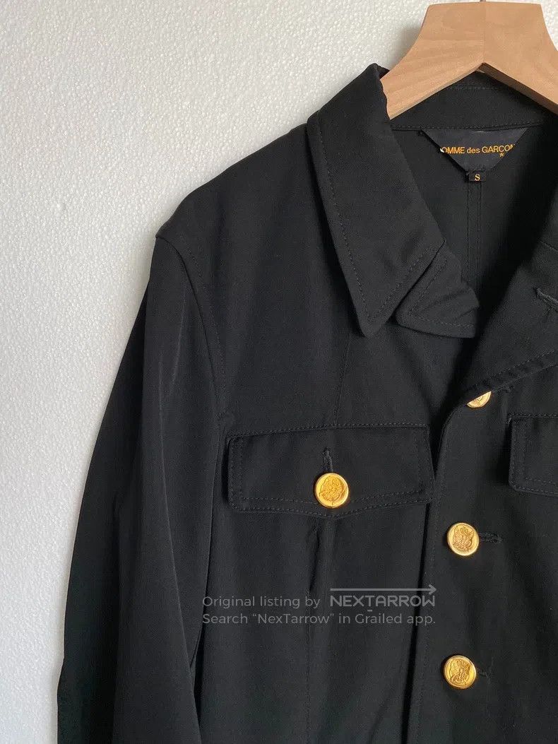 Comme des Garcons Comme des Garcons Gold Button Deconstructed Wool Jacket Size S / US 4 / IT 40 - 3 Thumbnail