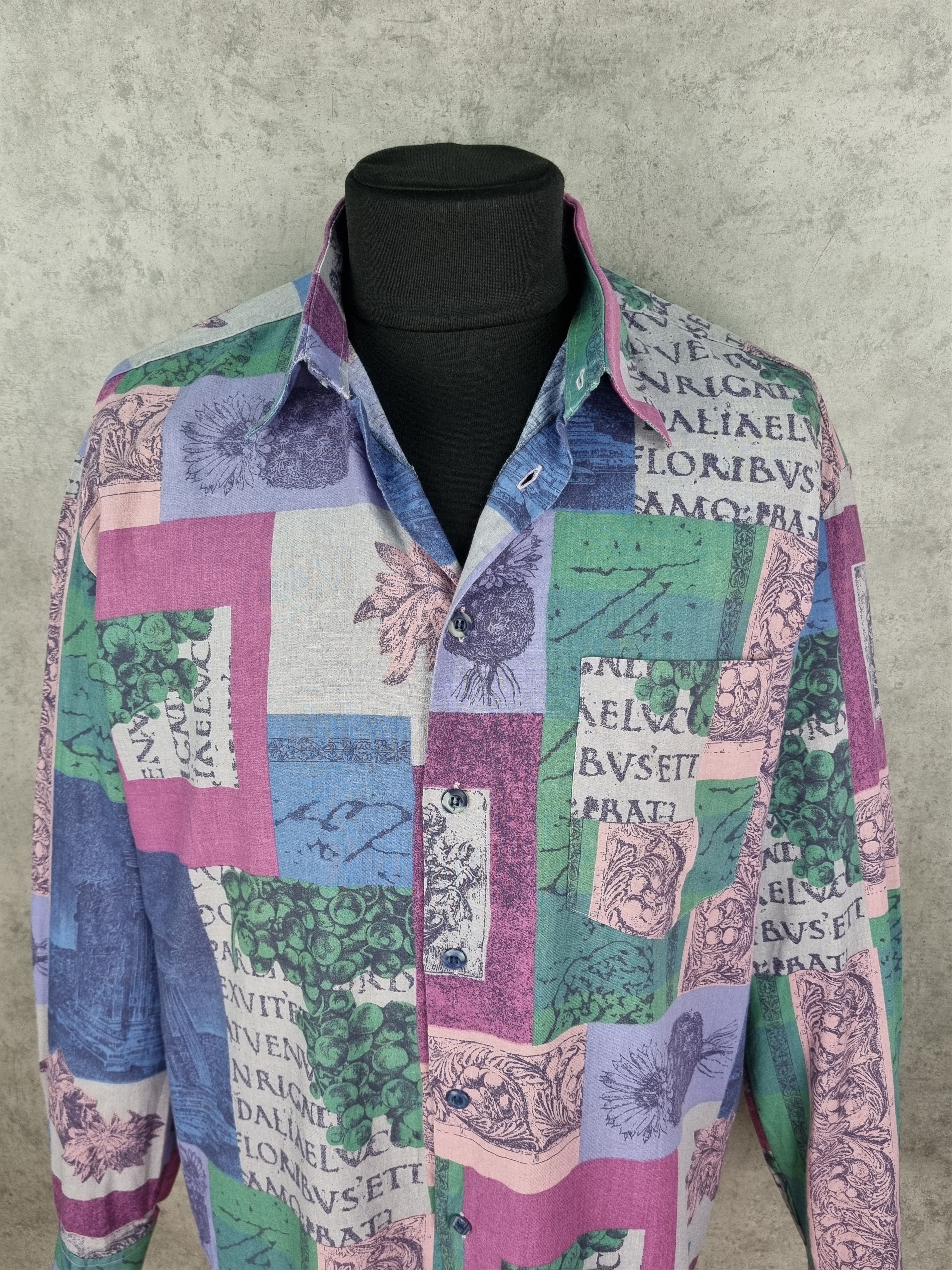 Vintage 90s Vintage Abstract Shirt Size US XL / EU 56 / 4 - 2 Thumbnail