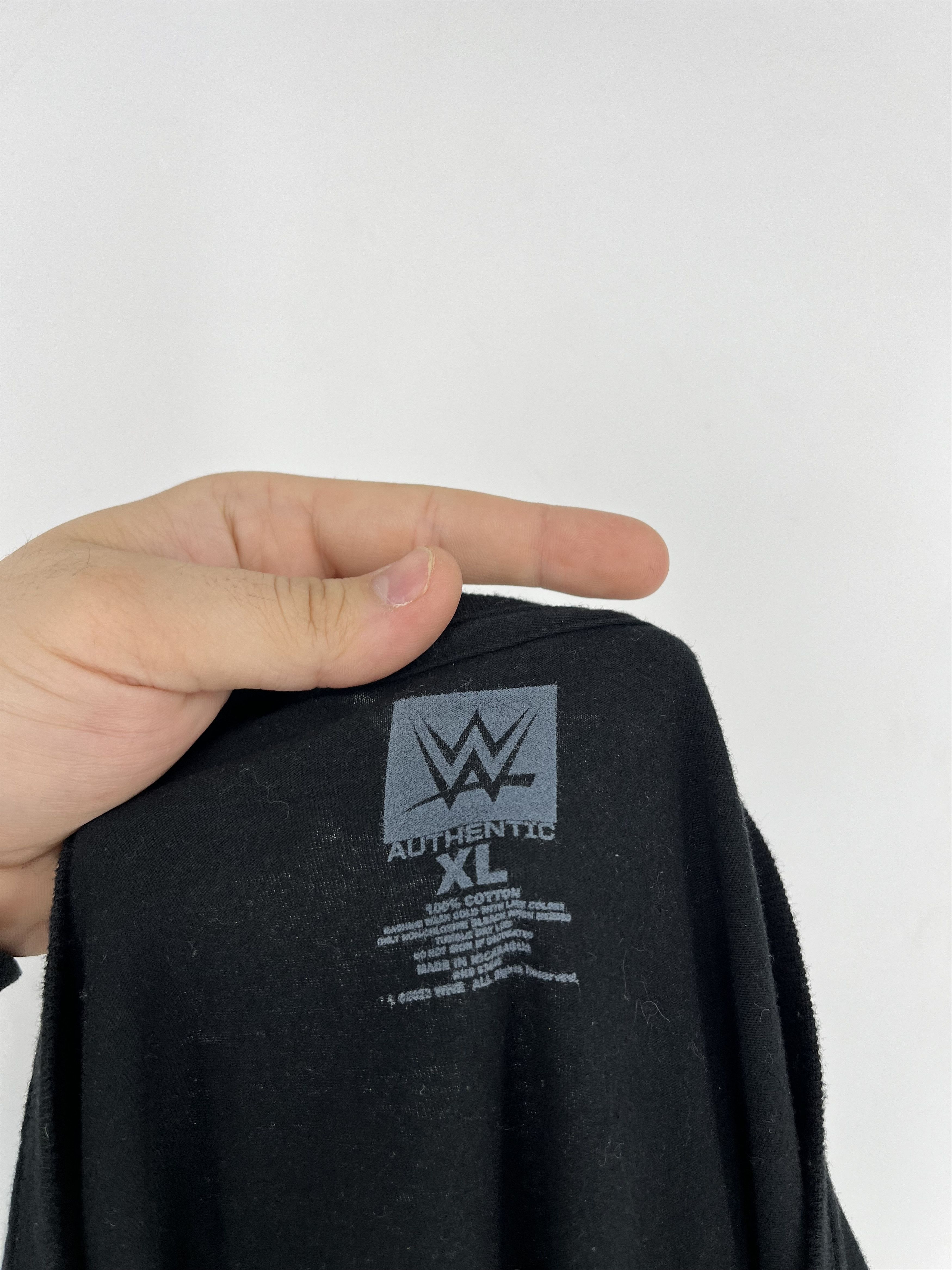WWE × WWF WWE Authentic Kane Shirt Large Pro Wrestling Glenn Jacobs Size US XL / EU 56 / 4 - 11 Thumbnail