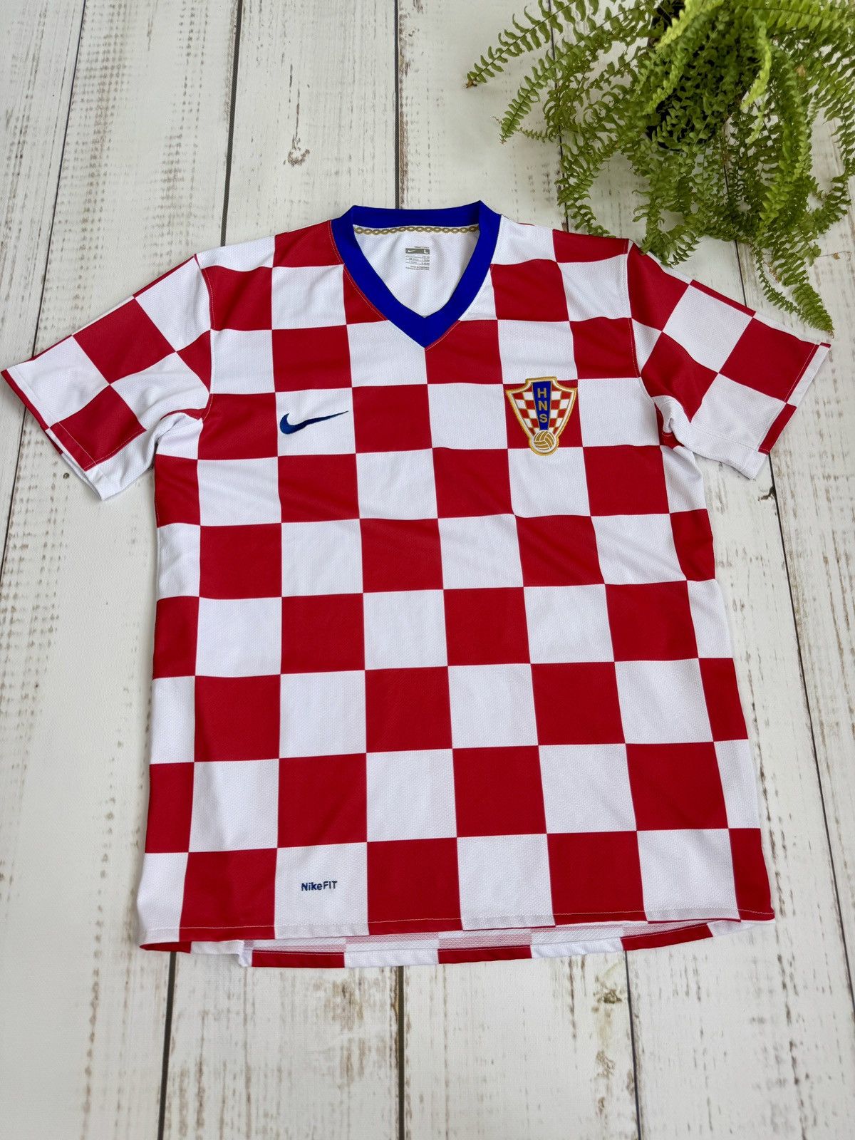 Nike Nike Croatia National Team 2008/2009 Home Soccer Kit Vintage Size US L / EU 52-54 / 3 - 1 Thumbnail