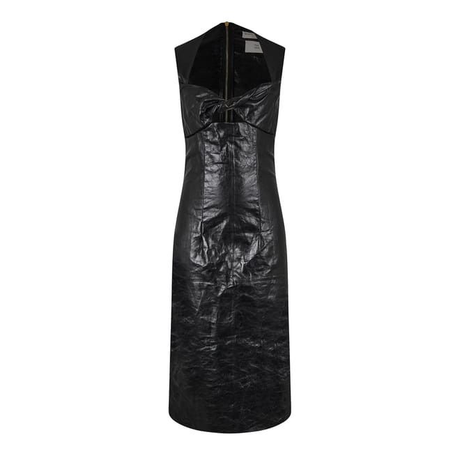 Bottega Veneta Bottega Veneta V-Neck Midi Slip Dress in Black Size XS / US 0-2 / IT 36-38 - 1 Thumbnail
