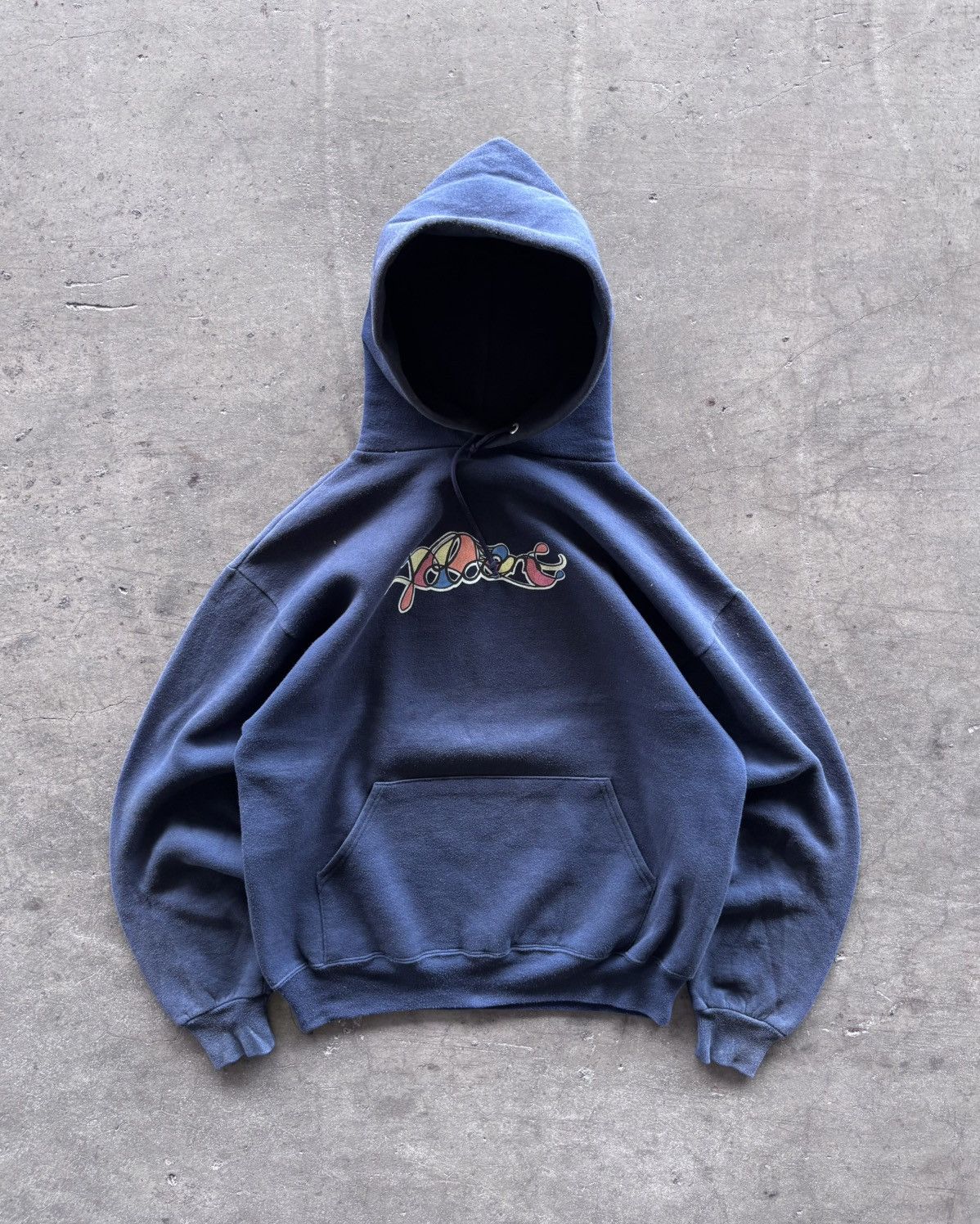 Vintage × Volcom Rare 1990s Volcom Hawaiian Sirfing Faded Navy Hoodie Size US L / EU 52-54 / 3 - 1 Thumbnail