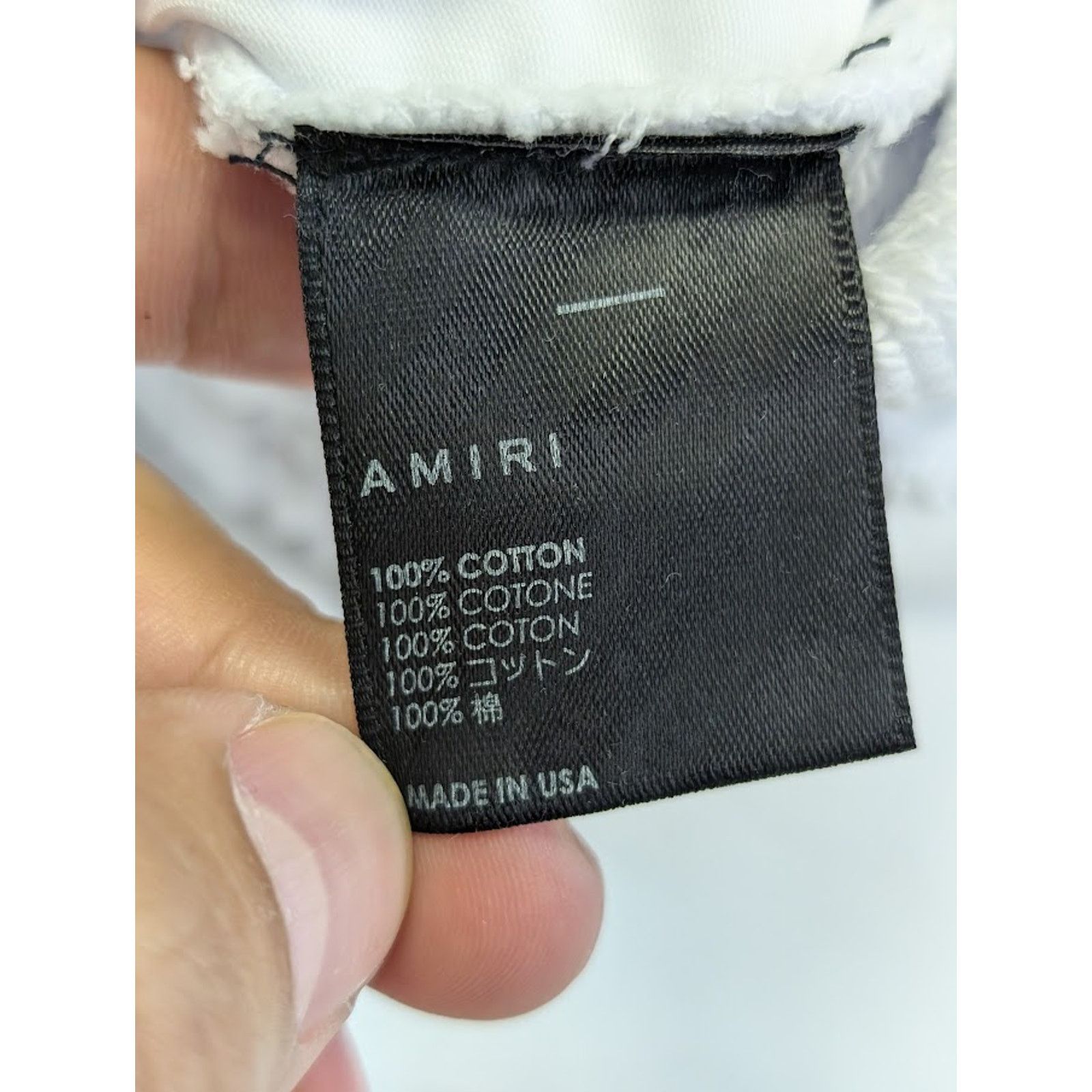 Amiri o1rshd1 MA Logo Sweatshorts in White Size US 30 / EU 46 - 17 Thumbnail