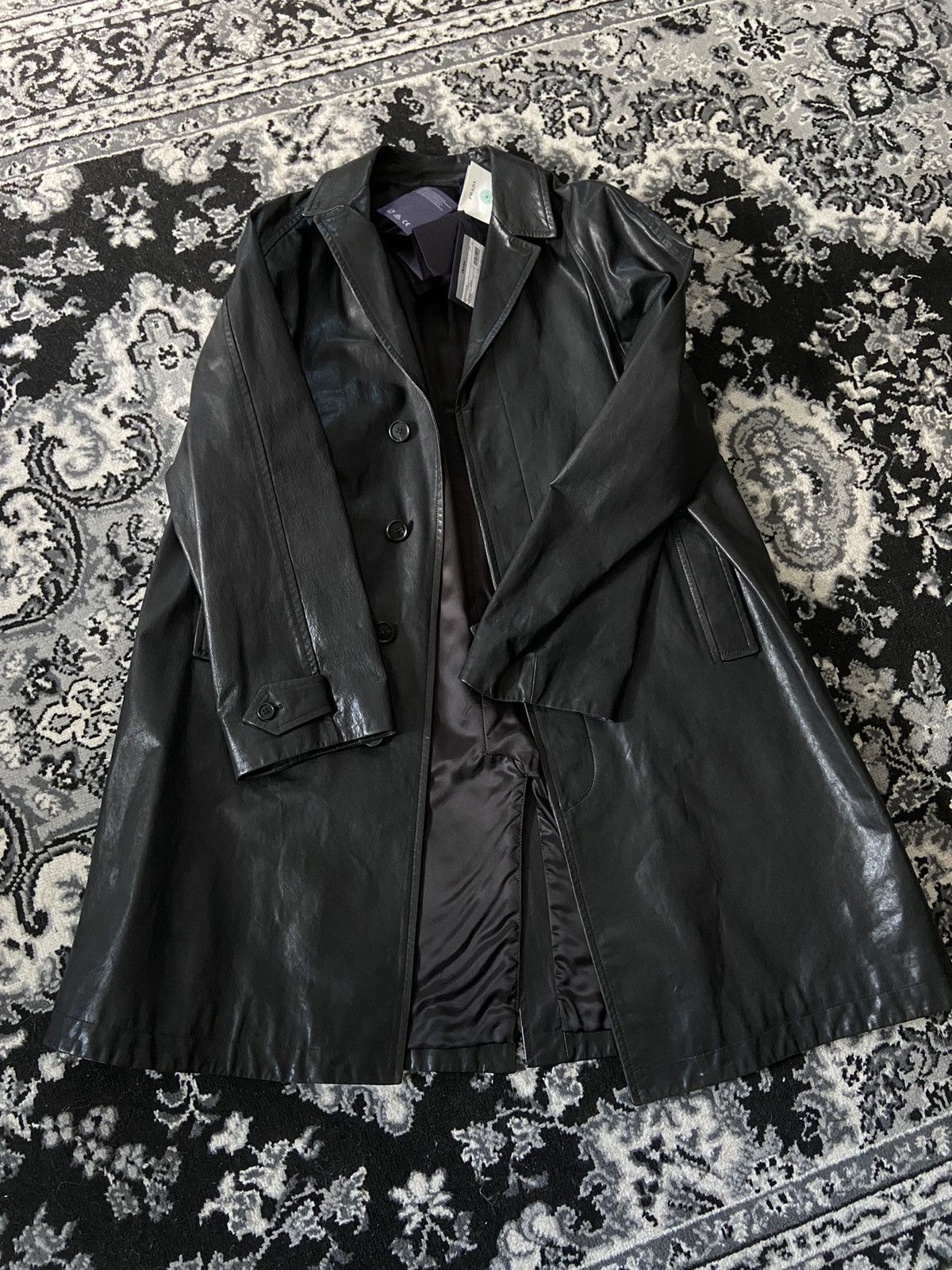 Prada Prada CAPPOTTO calfskin coat Size US M / EU 48-50 / 2 - 2 Thumbnail