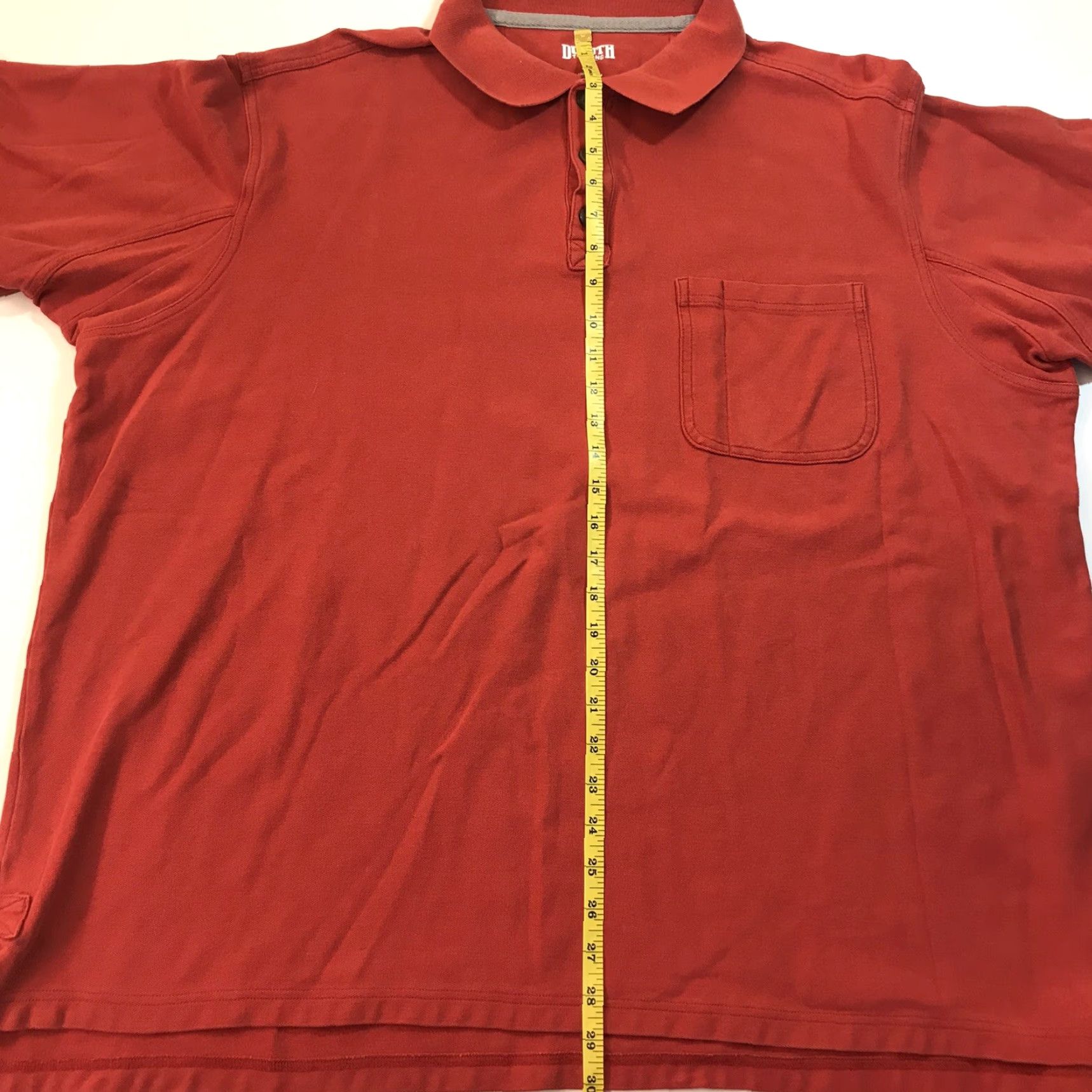 Vintage DULUTH Trading Polo Shirt Mens 2XL Red Knit 100% Cotton All Seasons Outdoor Breathable Casual Size US XXL / EU 58 / 5 - 7 Thumbnail