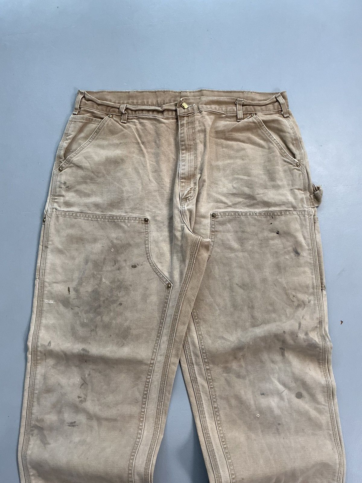 Carhartt Vintage Carhartt B01 BRN double knee workwear Size US 40 / EU 56 - 5 Thumbnail
