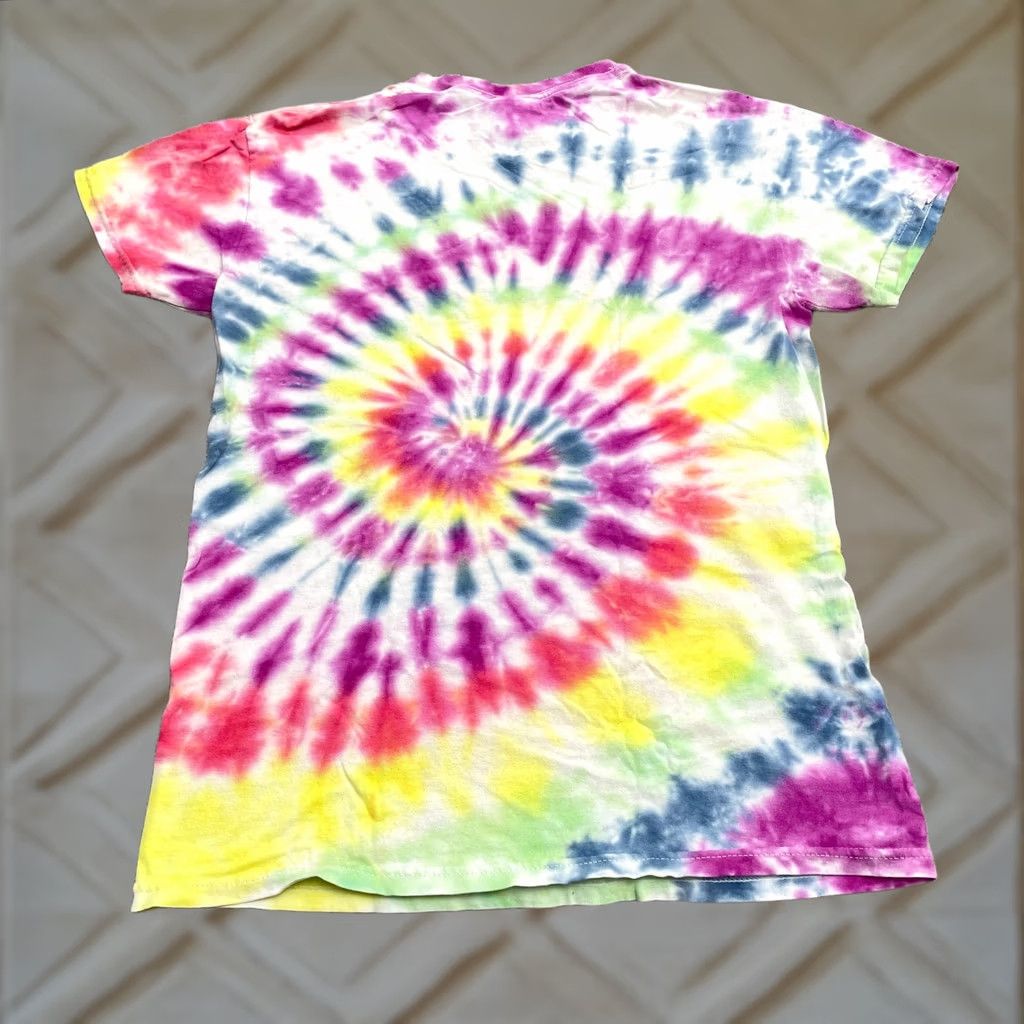 Gildan Gildan Womens Small Tie-Dye T-Shirt Crew Neck Multicolor Casual Cotton Tee Shirt Size S / US 4 / IT 40 - 1 Thumbnail