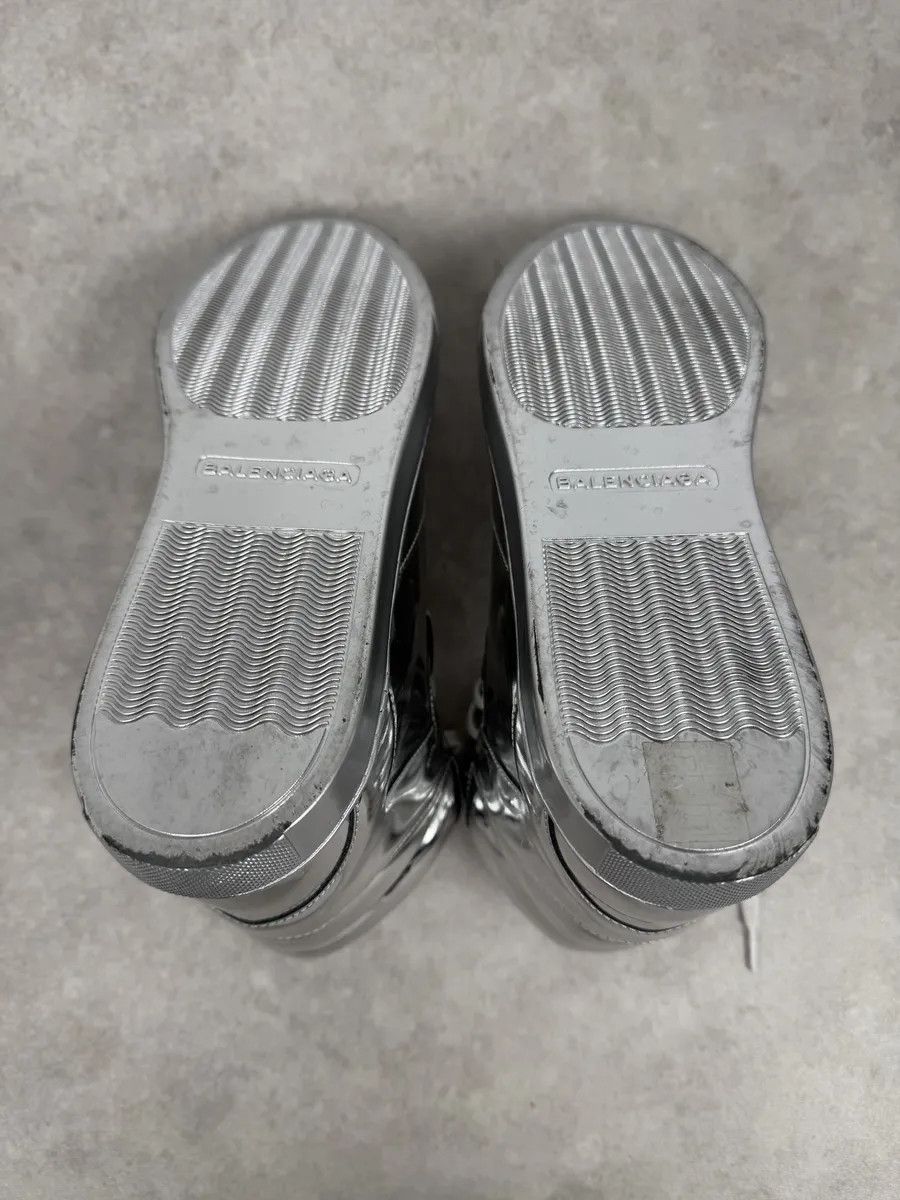 Balenciaga Balenciaga City Patent Grey Silver Mirror High Sneakers Size US 7.5 / EU 40-41 - 12 Thumbnail