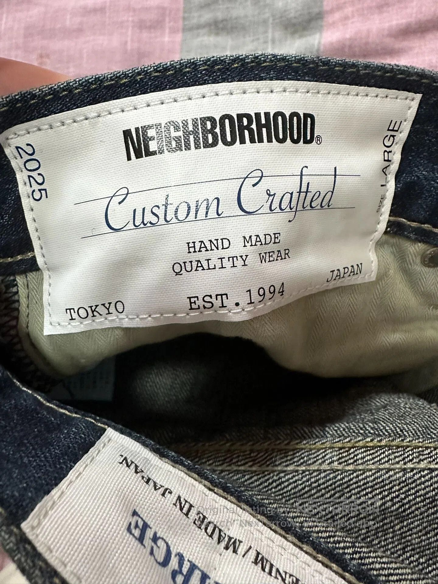 Neighborhood Neighborhood Wide-Leg Denim Jeans in Blue. Size US 30 / EU 46 - 4 Thumbnail