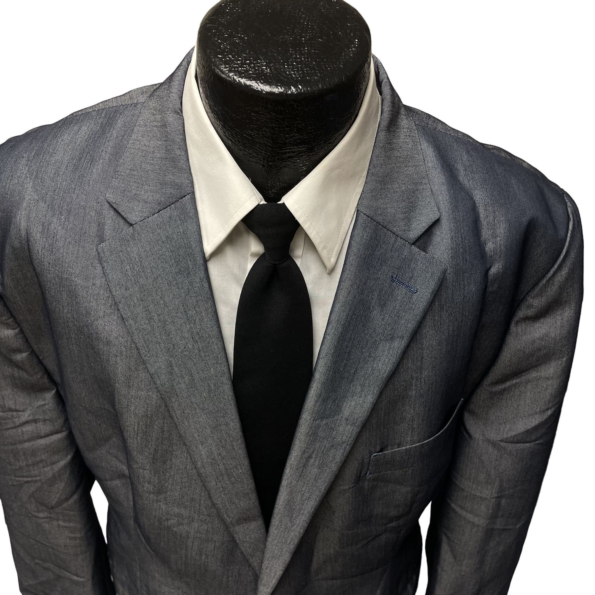 Ralph Lauren Ralph Lauren Steel Blue Silver SHARKSKIN Sport Coat Size 44R - 2 Thumbnail