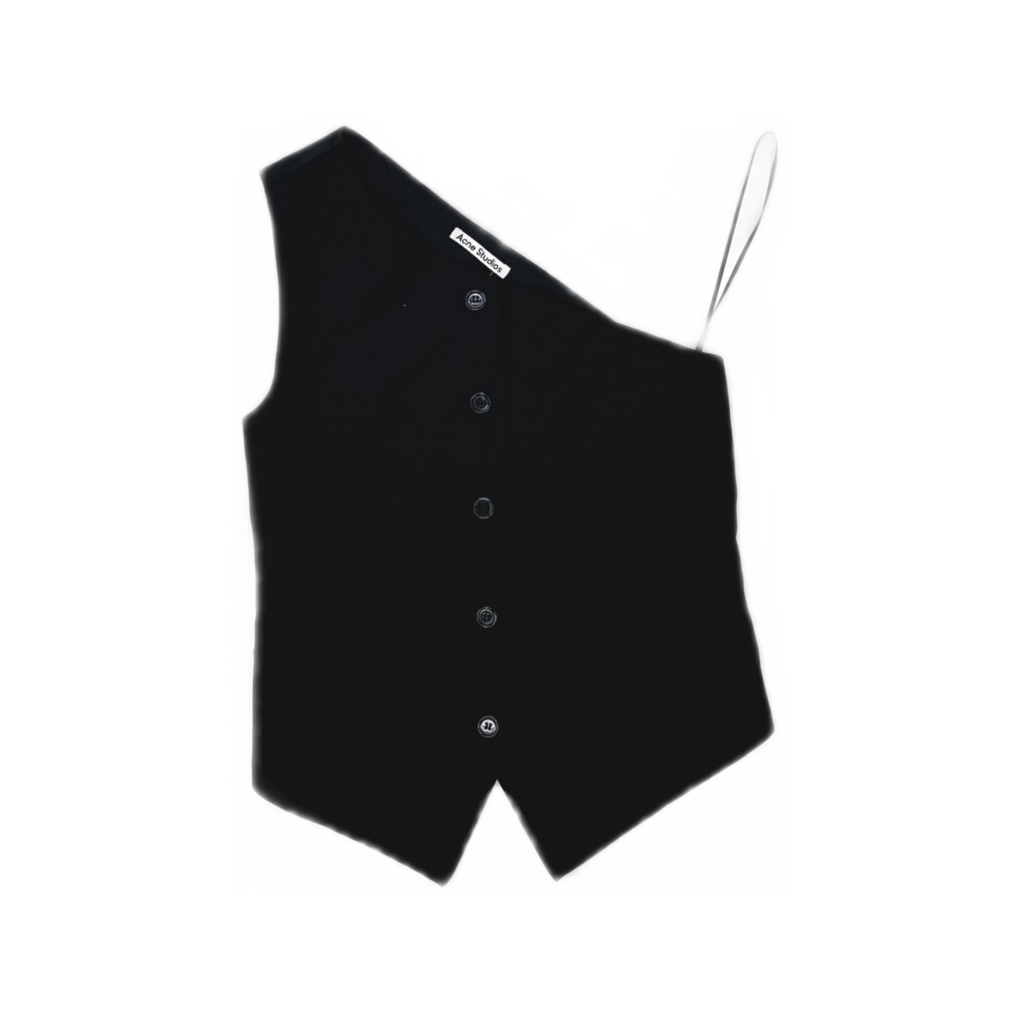 Acne Studios Acne Studios One Shoulder Button Vest Size 36 Size XS / US 0-2 / IT 36-38 - 1 Thumbnail