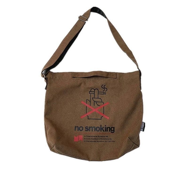 Japanese Brand Graphic print canvas shoulder bag messenger bag y2k Size ONE SIZE - 3 Thumbnail