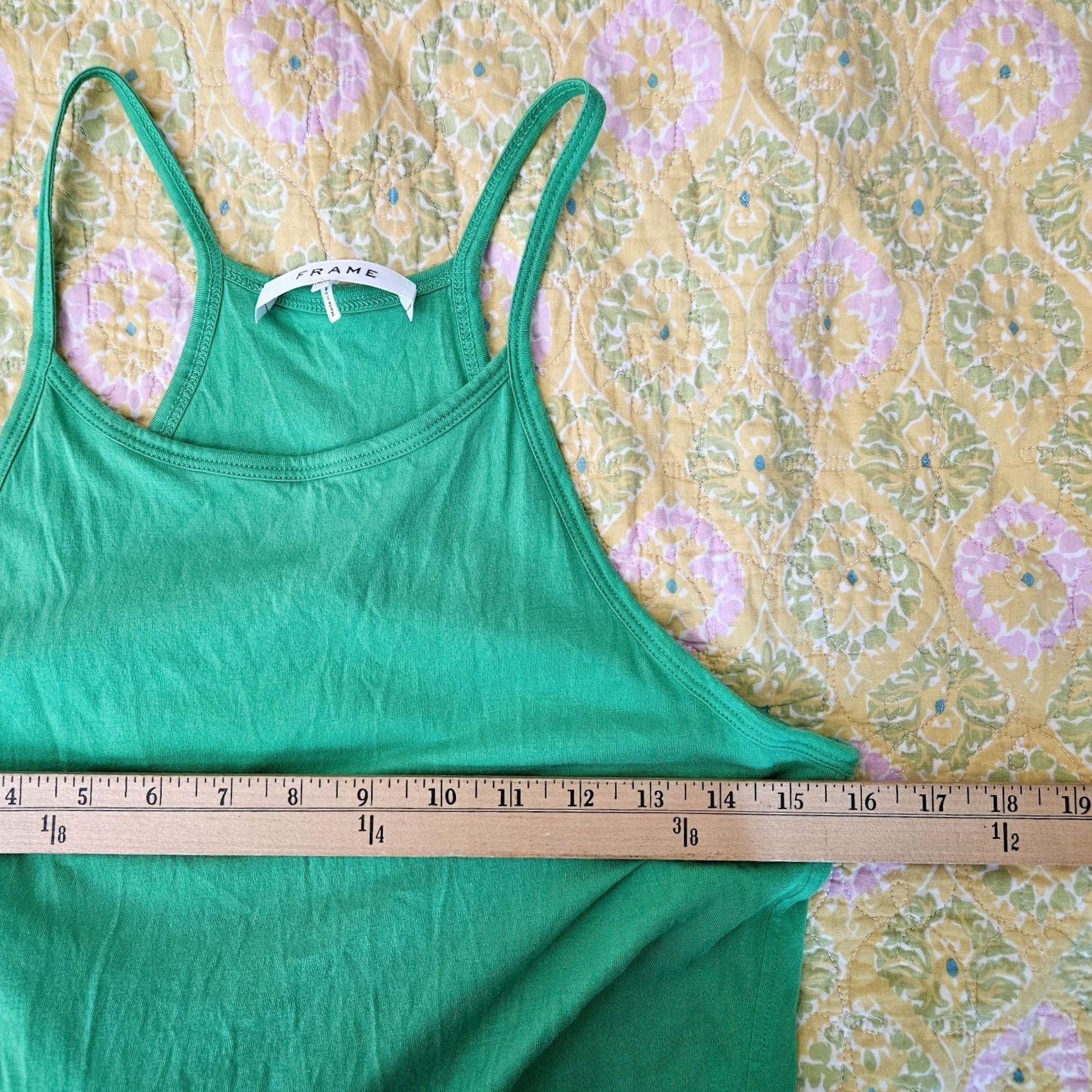 Frame Frame Women's Pima Cotton Stretch Jersey Midi Tank Top Dress M Green Tank Dress Womens Midi Tank Dress Colorful Stretch Frame Brand: FRAME Size M / US 6-8 / IT 42-44 - 6 Thumbnail