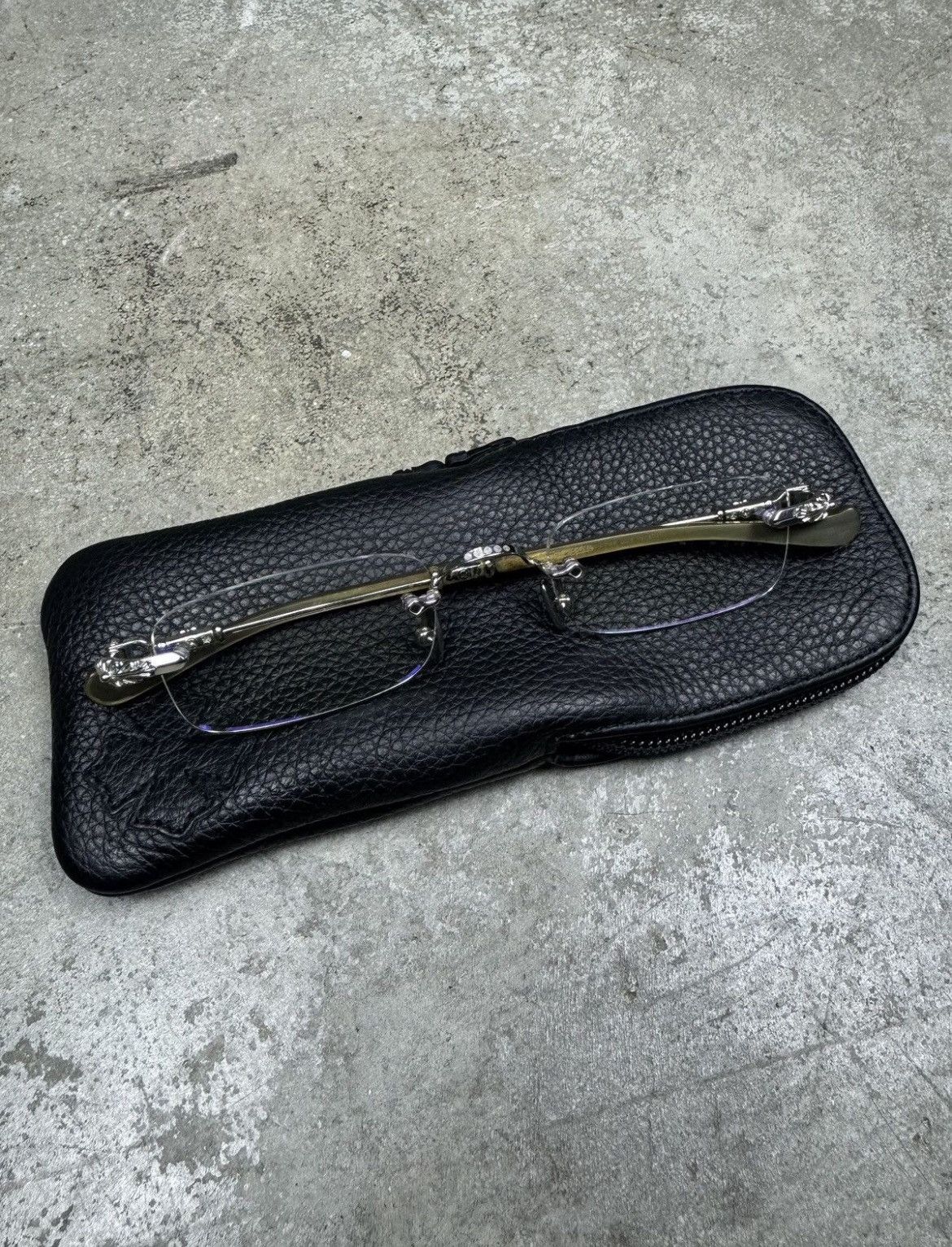 Chrome Hearts Rare Chrome Hearts “Pills I” Buffalo Horn Frameless Glasses Size ONE SIZE - 2 Thumbnail