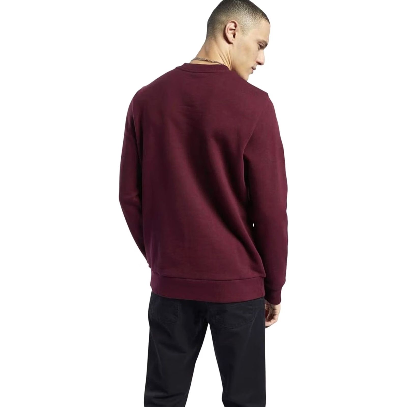 Reebok VINTAGE Reebok Mens Classic Vector Crew Sweatshirt, maroon, M Size US M / EU 48-50 / 2 - 2 Thumbnail