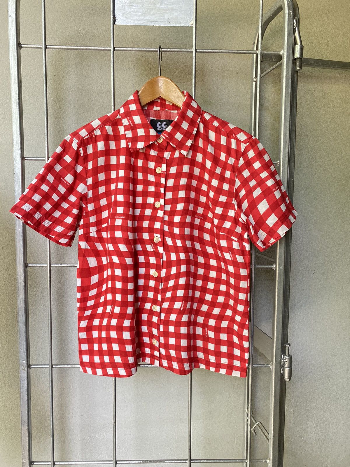 Kansai Yamamoto CC Kansai Yamamoto painted plaid shirt Size S / US 4 / IT 40 - 1 Thumbnail