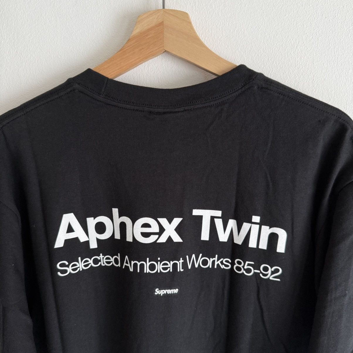 Supreme Aphex Twin Ambient Works Tee Black Spring 25