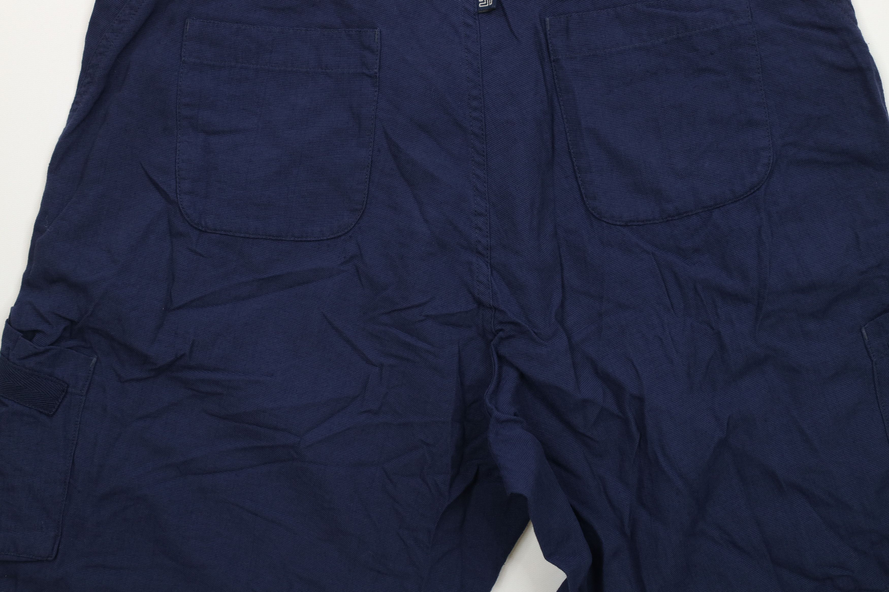 Nike Vintage Y2K Nike Button Fly Baggy Fit Cargo Shorts Navy Blue Size US 34 / EU 50 - 10 Thumbnail