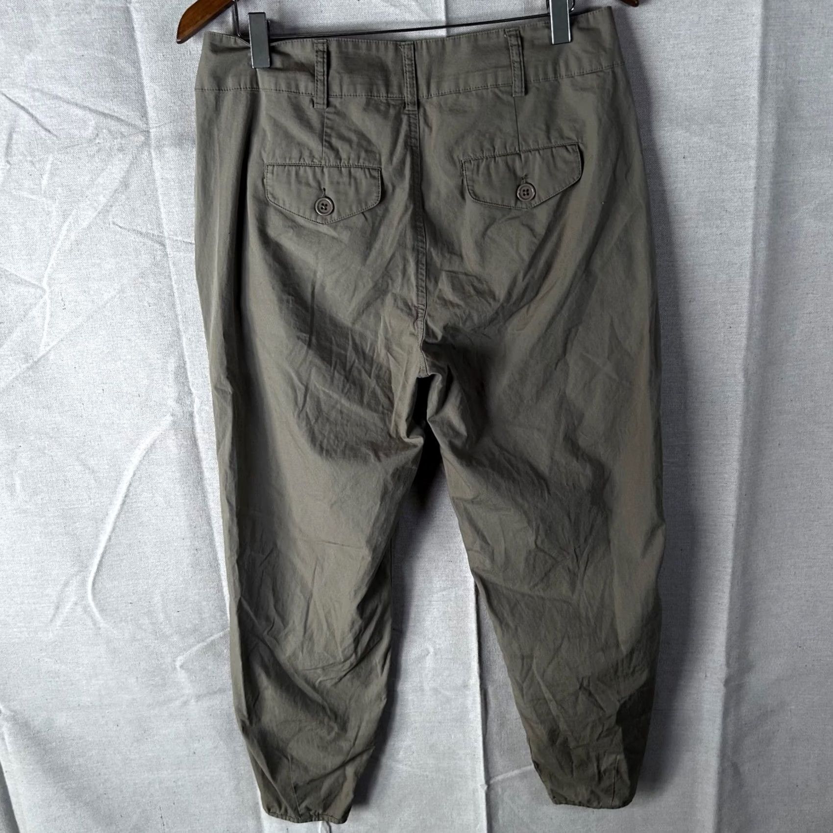 Vintage KUT from the Kloth Olive Green Cargo Utility Tapered Pants Size 4 Size 27" / US 4 / IT 40 - 3 Thumbnail