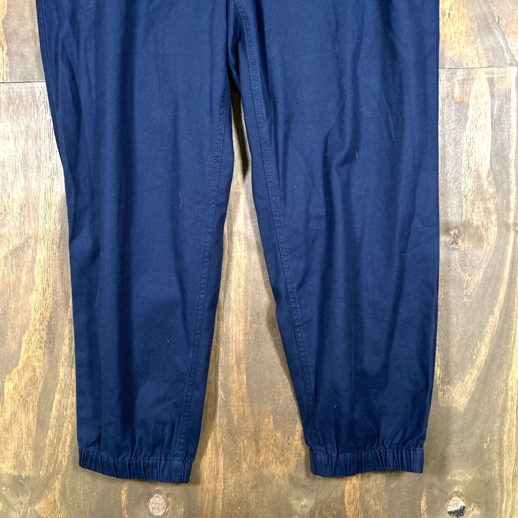 Talbots Talbots Womens Pants Navy Blue High Rise Button Relaxed Joggers Stretch Large L Inseam 26.5 in Casual Workwear Footwear? Size 24" / US 00 / IT 34 - 3 Thumbnail