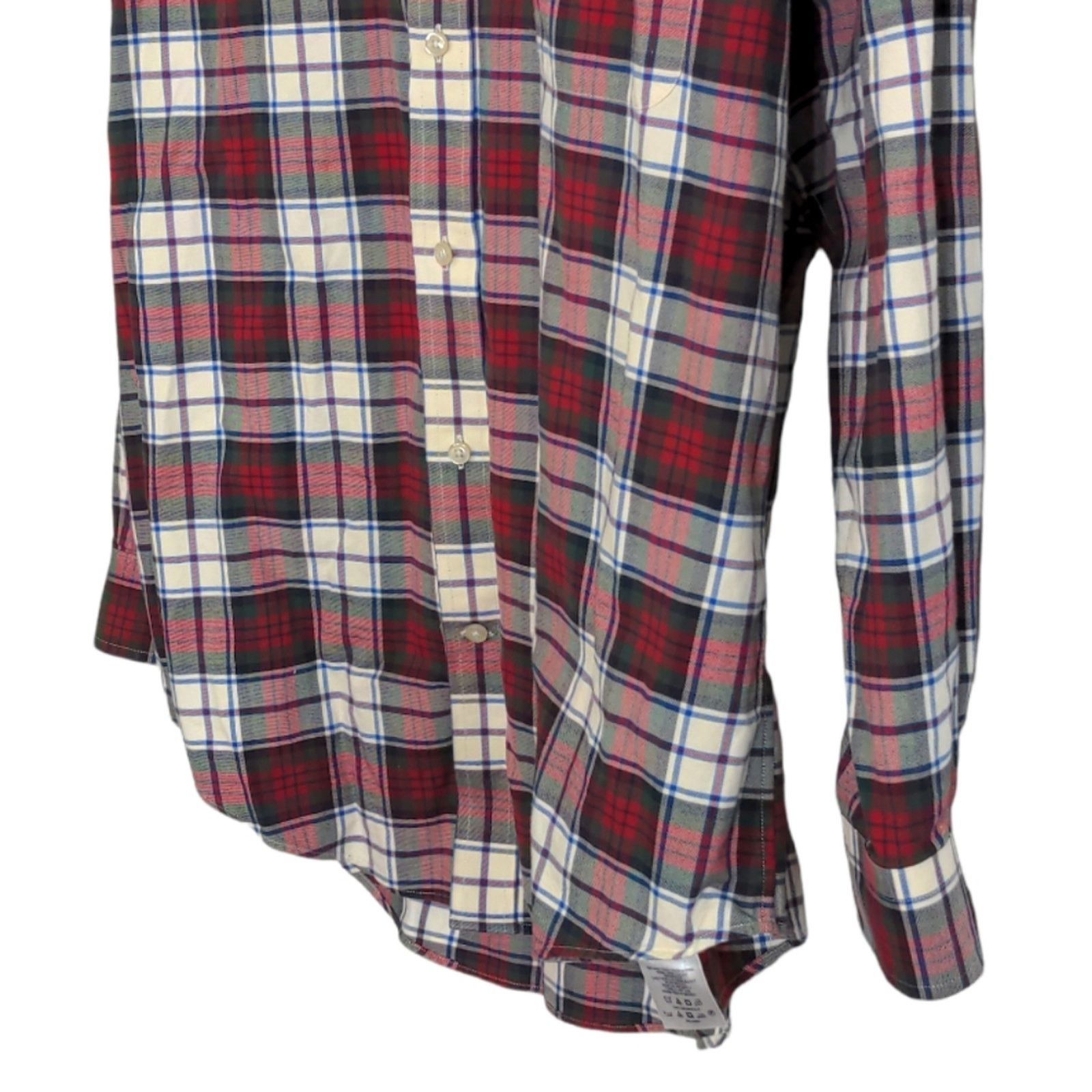 Lands' End LANDS' END Tailored Red Plaid Button Down Shirt Men's 17-33 Size US XL / EU 56 / 4 - 6 Thumbnail