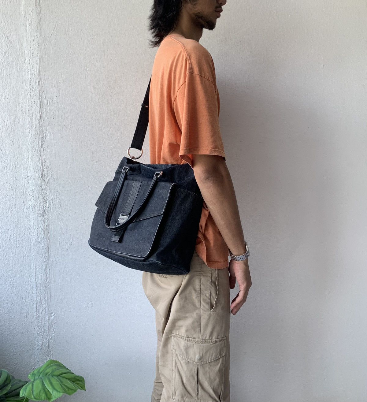 Y2K Diesel Denim Sling/hand Bag, Men's