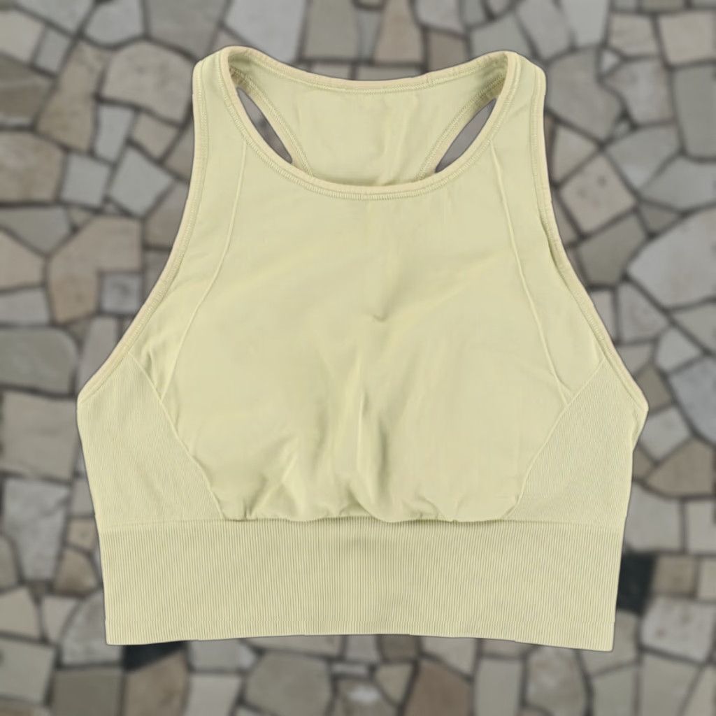 Lululemon VINTAGE Lululemon Ebb to Train Bra Green Women's 6 Shirt Size ONE SIZE - 1 Thumbnail