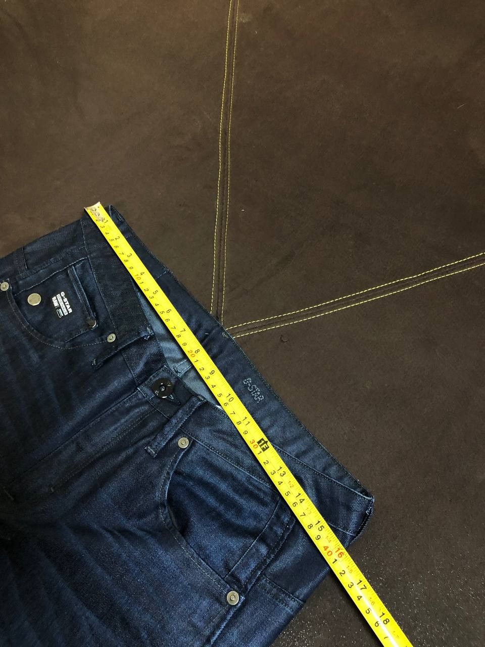 G-Star Mens G-STAR Arc Loose Tapered Dark Blue Jeans Size US 27 - 9 Thumbnail