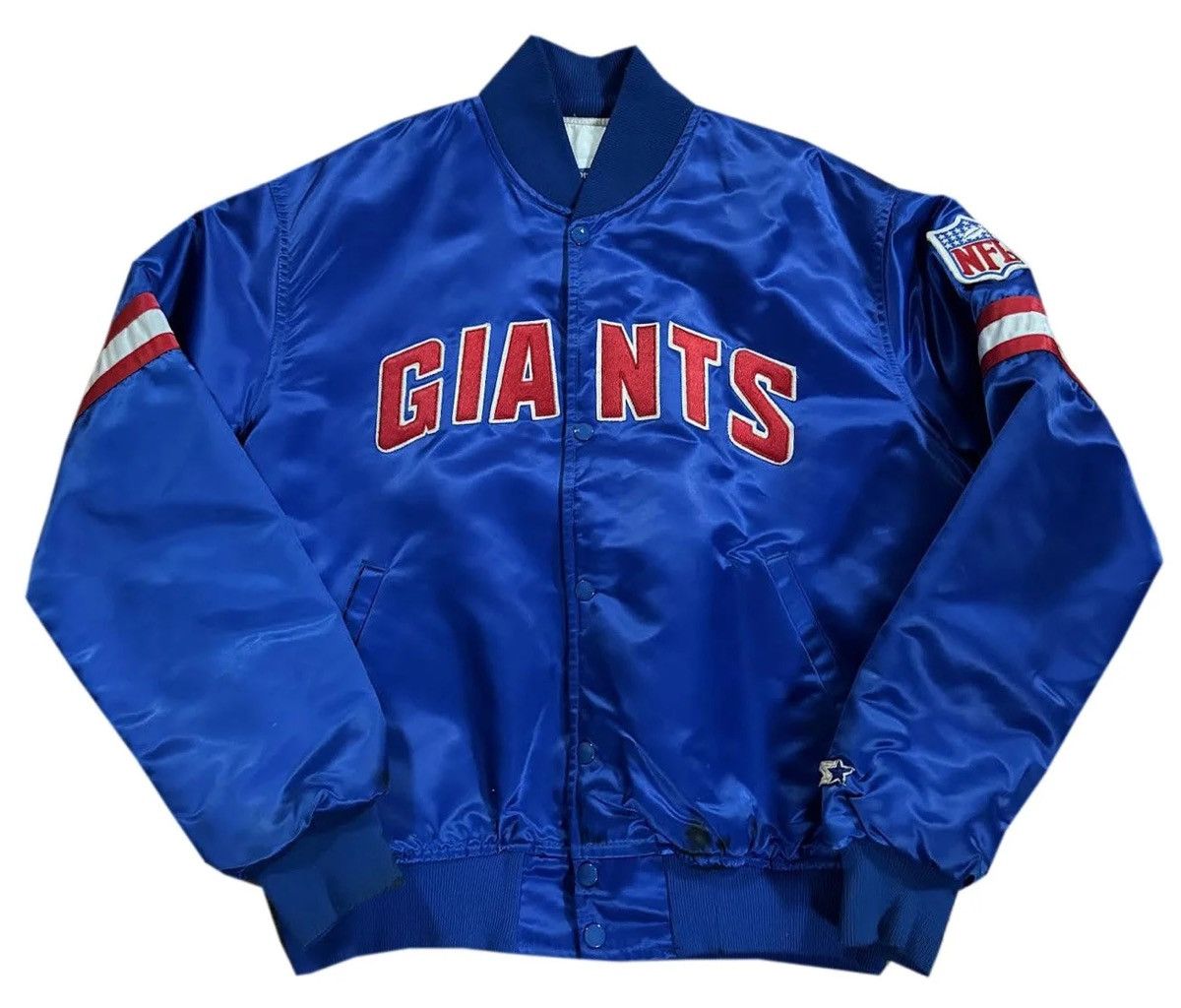 Starter Vintage Starter New York Giants Satin Jacket (Size L) Size US L / EU 52-54 / 3 - 1 Thumbnail
