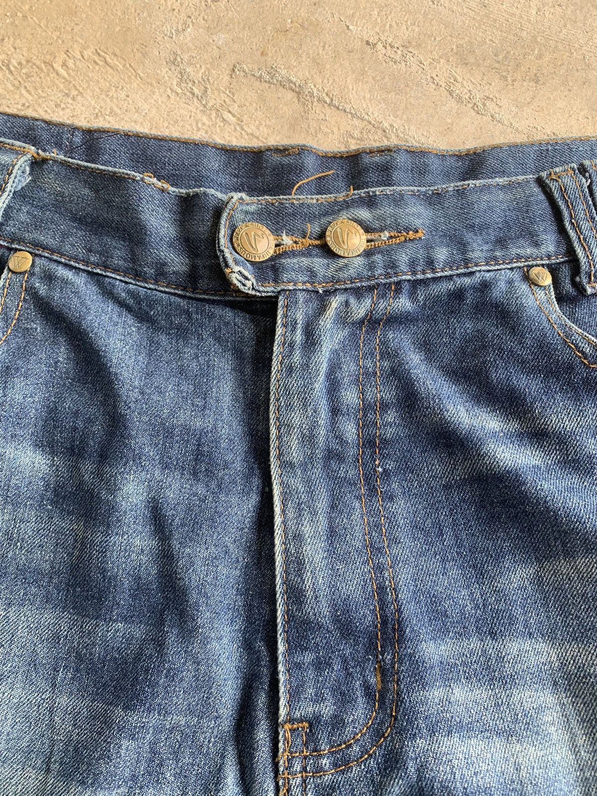 If Six Was Nine Distressed Denim Baggy Jeans Size US 38 / EU 54 - 16 Thumbnail