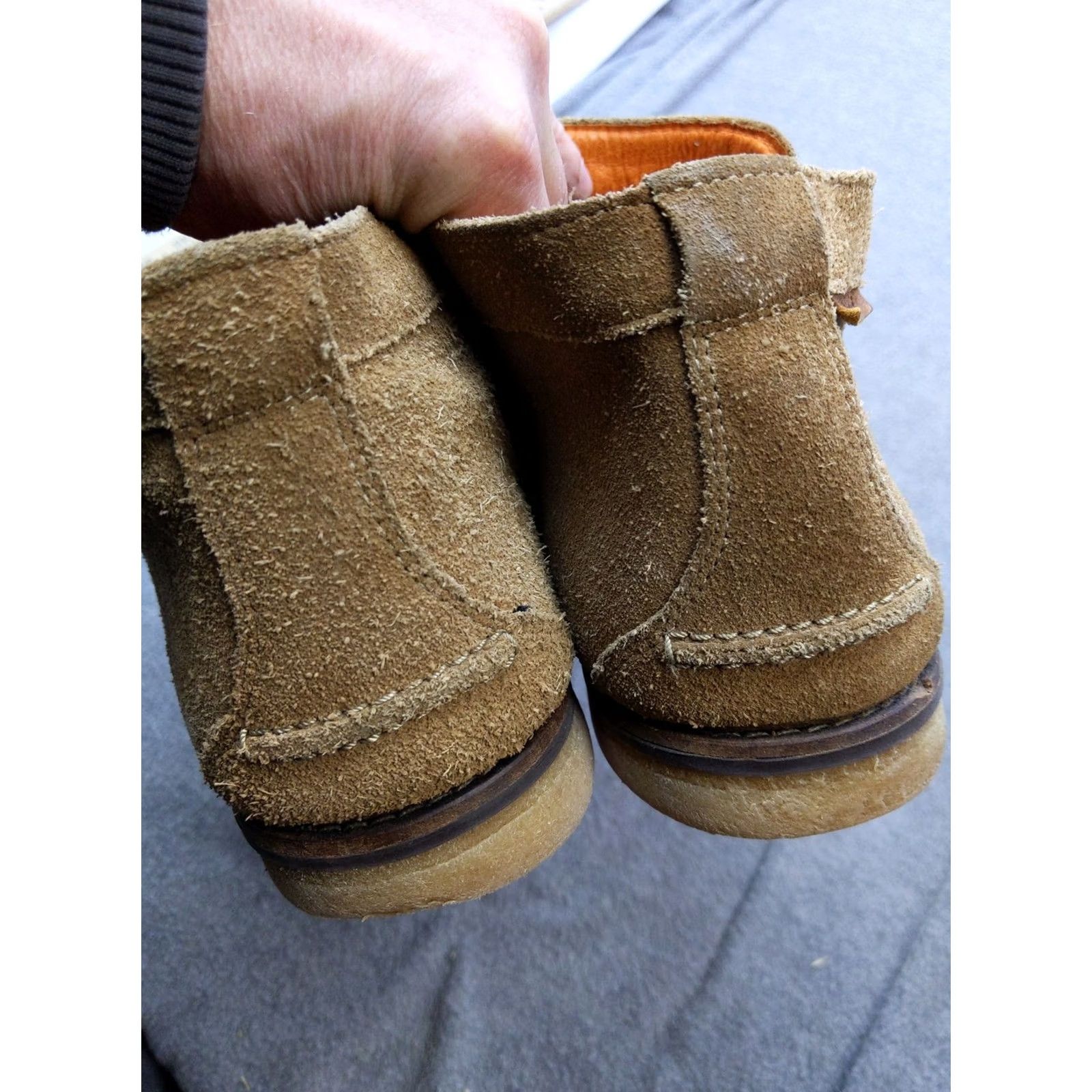 Vintage Wolverine 1883 Chukka Boots Mens 10.5 Brown Suede Crepe Sole Casual Shoes Size US 11 / EU 44 - 7 Thumbnail