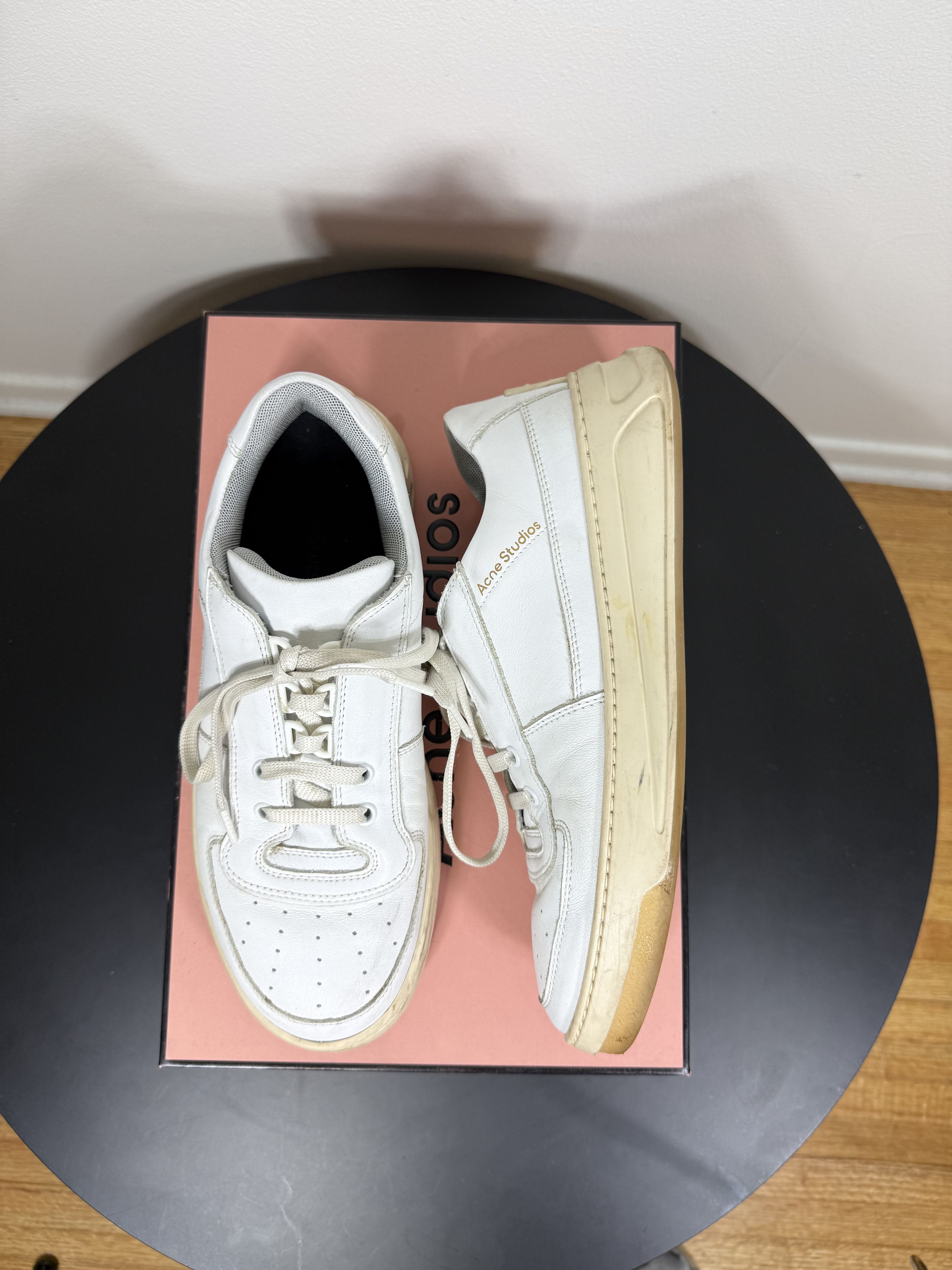 Acne Studios FW20 "Perey" White Lace Sneakers Size US 8 / EU 41 - 2 Thumbnail