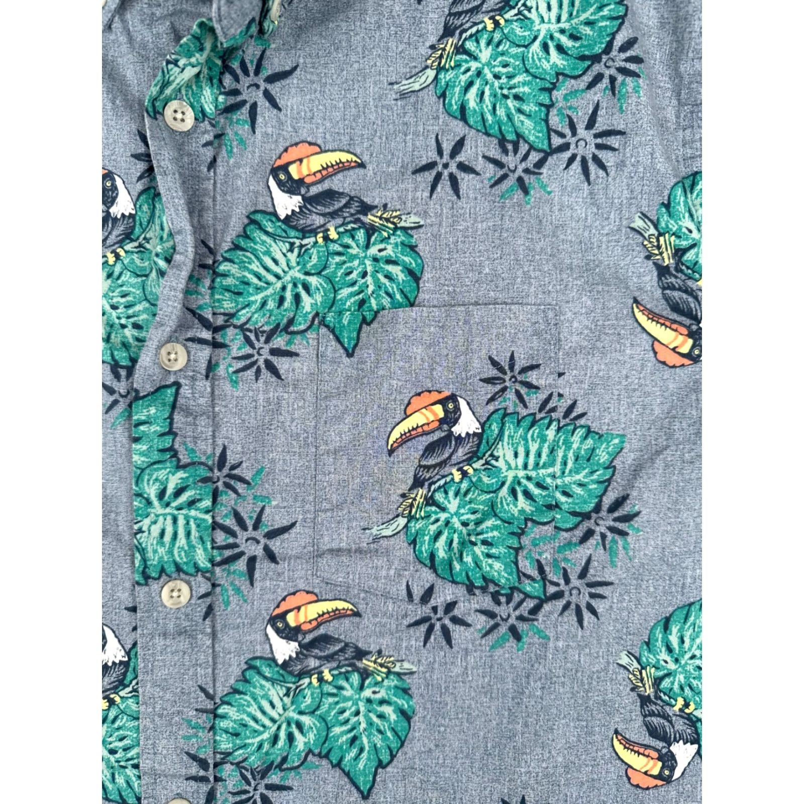 Vintage Urban Pipeline Shirt Men’s XL Blue Green Floral Button-Up Cotton Blend Size US XL / EU 56 / 4 - 6 Thumbnail