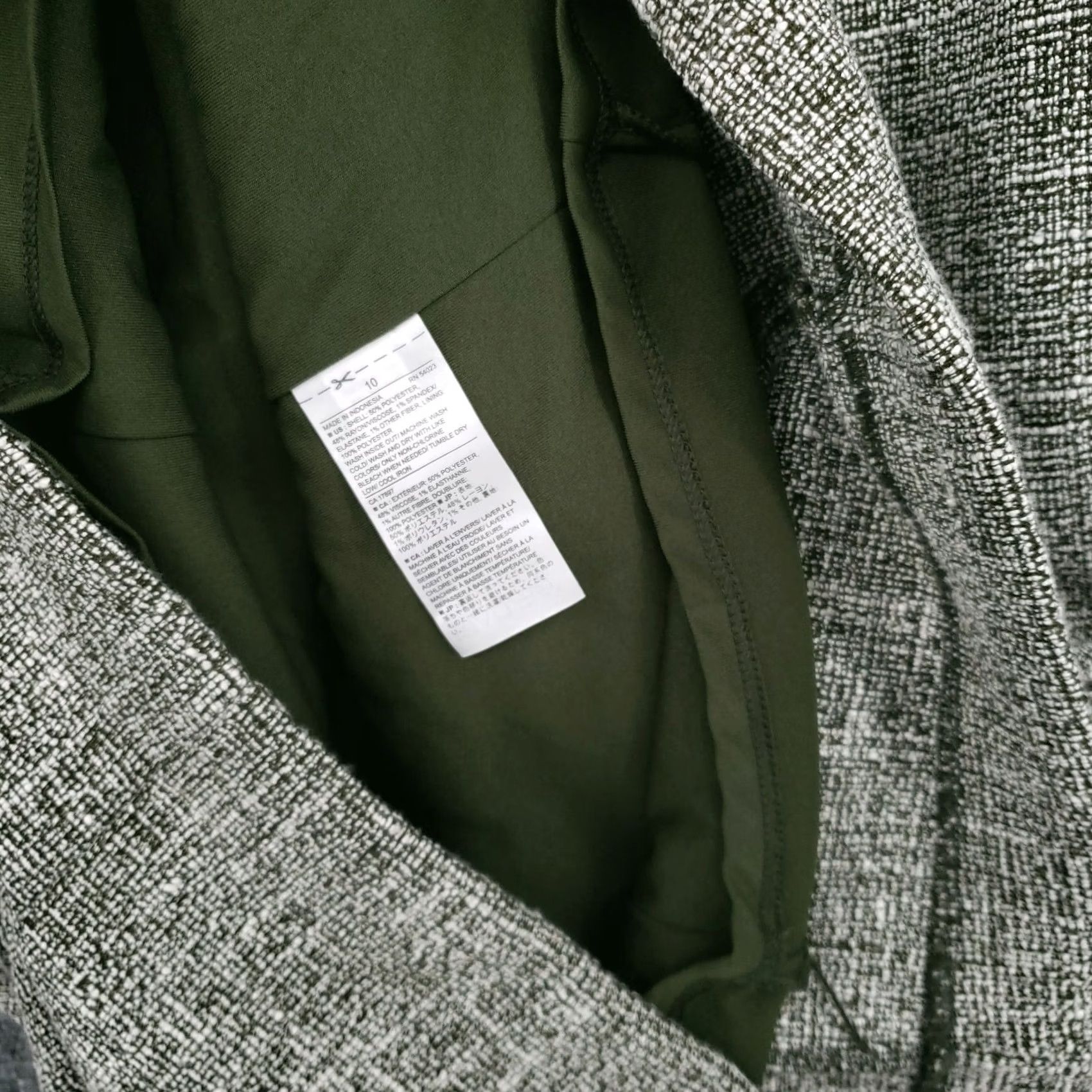 Banana Republic Banana Republic Dress Womens Green Tweed Sheath Mini Short Sleeve Stretch Size 10 Size 32" / US 10 / IT 46 - 7 Thumbnail