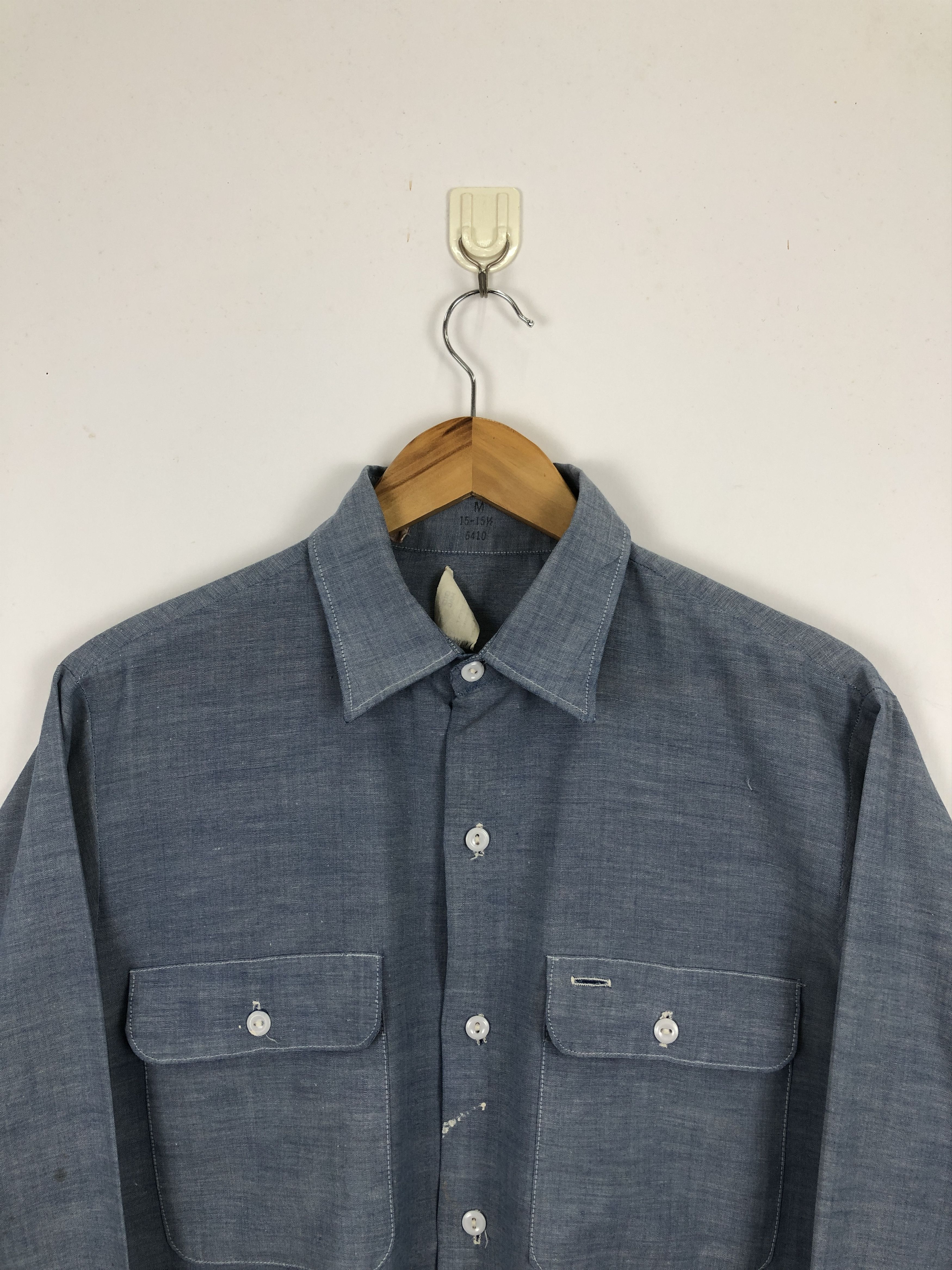 Big Mac × Vintage 70s Vintage Big Mac Multi Pocket Chambray Western Tee TA0457 Size US M / EU 48-50 / 2 - 2 Thumbnail