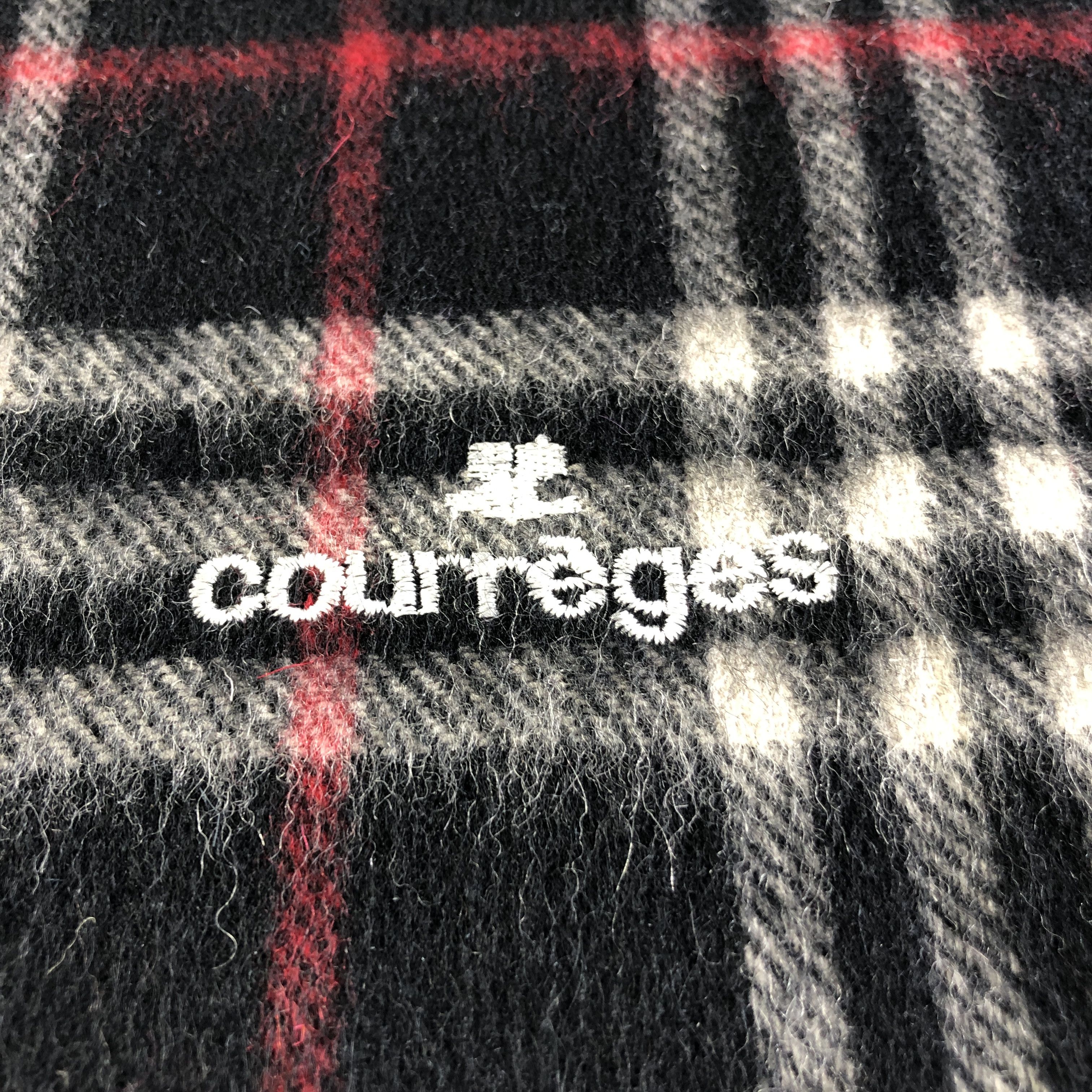 Courreges Courreges Wool Scarf Muffler Neckwear V2783 Size ONE SIZE - 4 Thumbnail