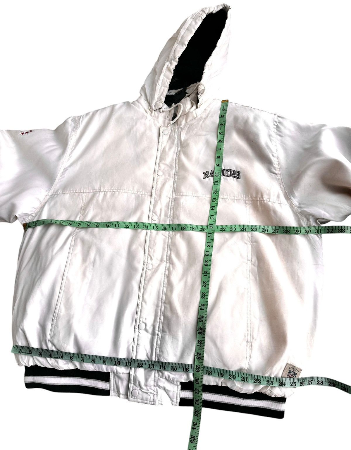 NFL Vintage Oakland Raider Bomber with Hoodie Jacket 2XL Size US XXL / EU 58 / 5 - 16 Thumbnail