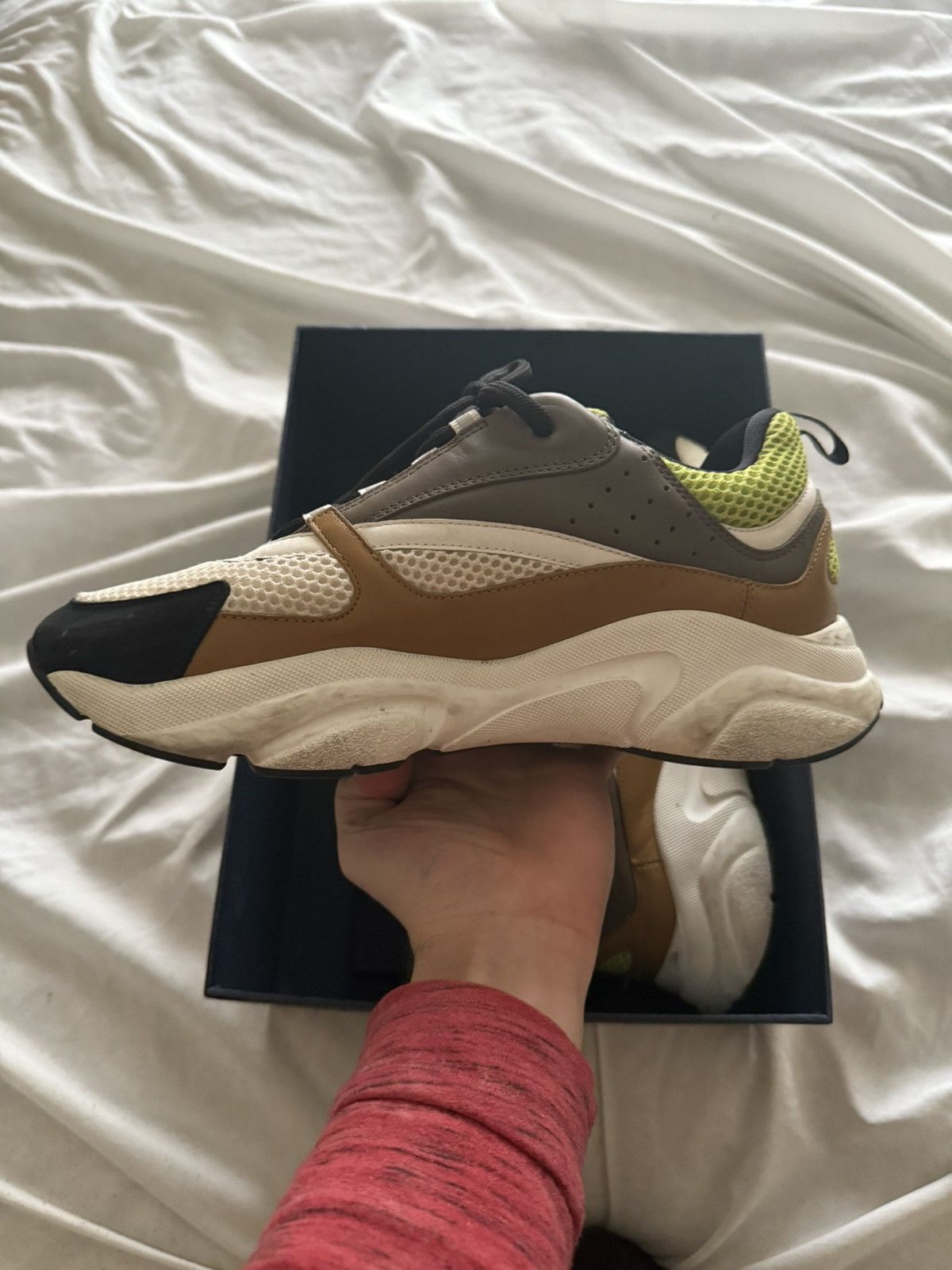 Dior Dior B22 Ebony Camel Green Size US 10 / EU 43 - 4 Thumbnail